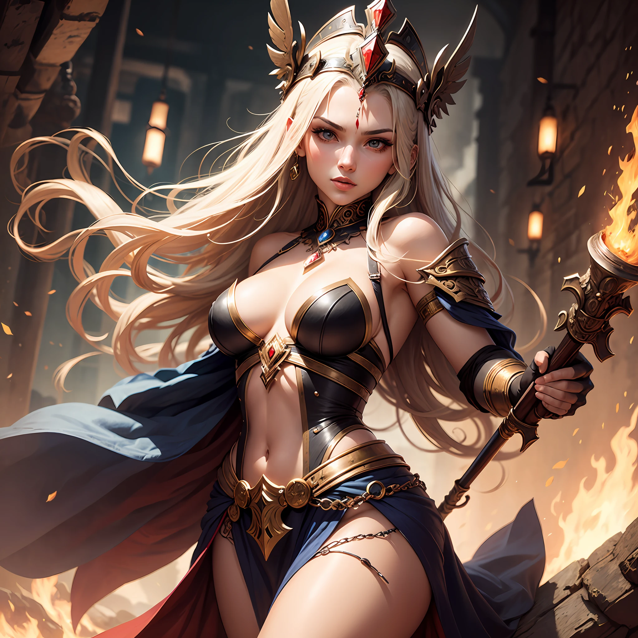 woman, goddess of war, RPG, sensual,
