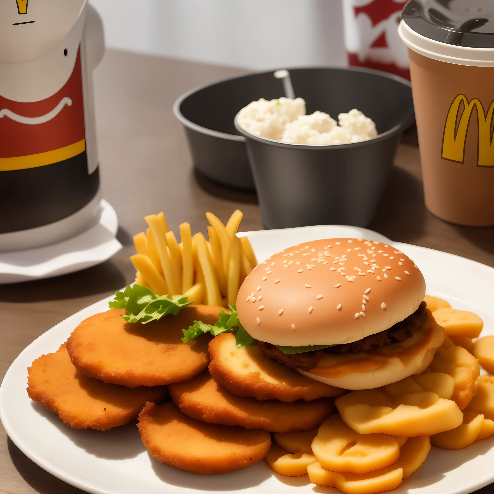Robot with a plate of food sitting on the table, McDonald's Gundam, Gundam Style, Gundam, Gundam Robot, Profile picture 1024px, Mobile Suit Gundam, Gundam Head, Gundam, On Gundam, Mobile Suit,