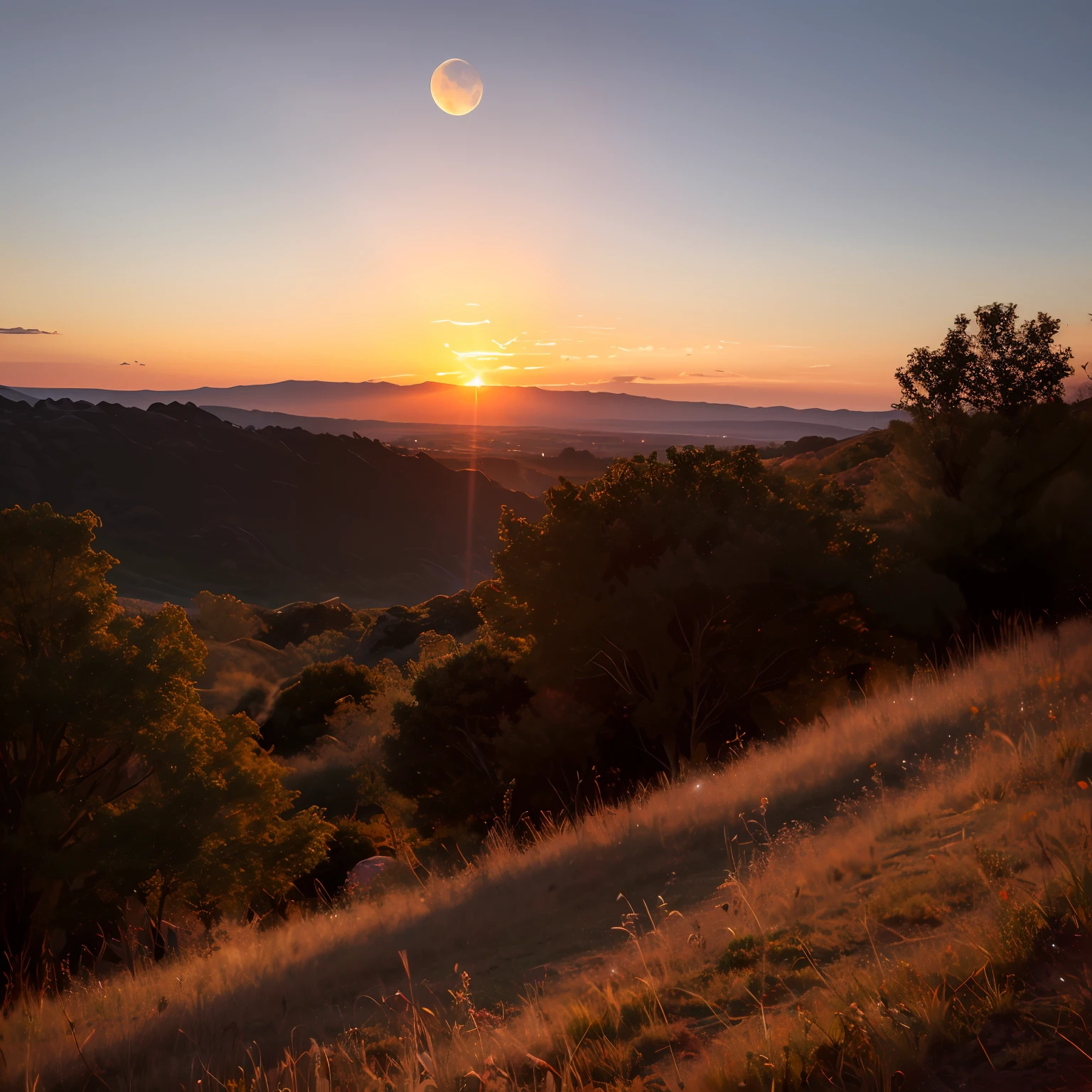 "A beautiful sunset in the moonlight." --auto