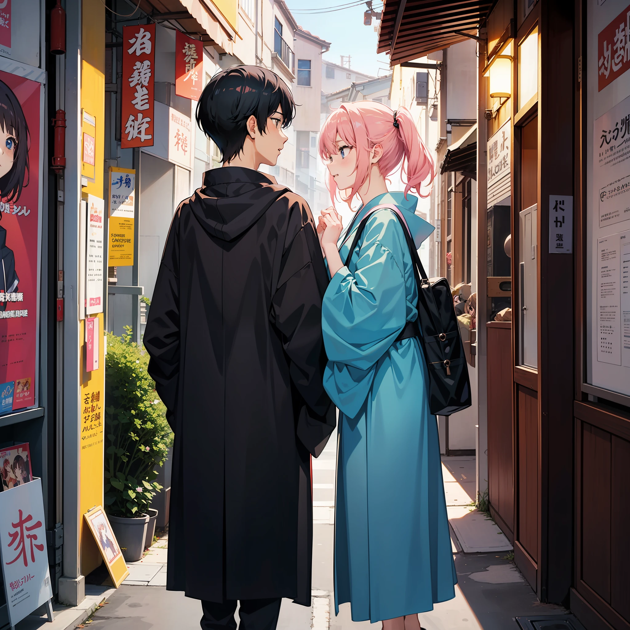 anime poster of a couple boy and girl kissing each other, japanese shoujo manga, shoujo manga, shojo manga, japanese light novel cover, light novel cover art, manga cover style