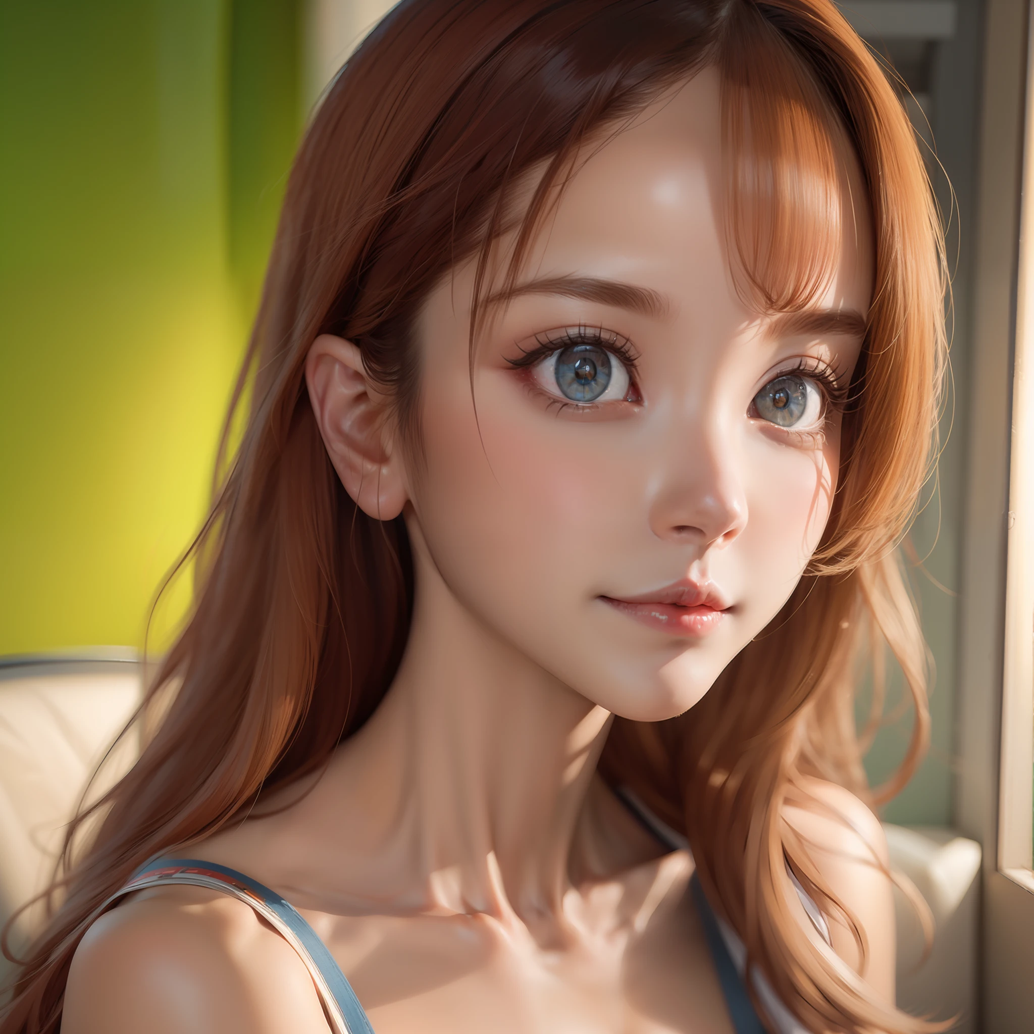 8K, Best Quality, Masterpiece, Ultra High Resolution, (Realism: 1.4), Original Photo, (Realistic Skin Texture: 1.3), (Film Grain: 1.3), (Selfie Angle) 1 Girl, Beautiful Eyes and Face Details, Masterpiece, Best Quality, Close-up, Upper Body, Looking at the Viewer