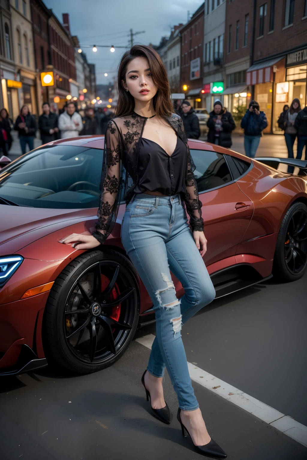 (masterpiece:1.3),(best quality:1.2),8k,absurdres,unity 8k wallpapper,(extremely detailed:1.3),highestres,dark theme,night,automative lighting,
,(1girl:1.3),(expressionless:1.2),side_car_show_girl,Regera, ,standing on ground,,long hair, floating hair, sexy,(dynamic pose:1.3), looking at viewer, beautiful detailed eyes,