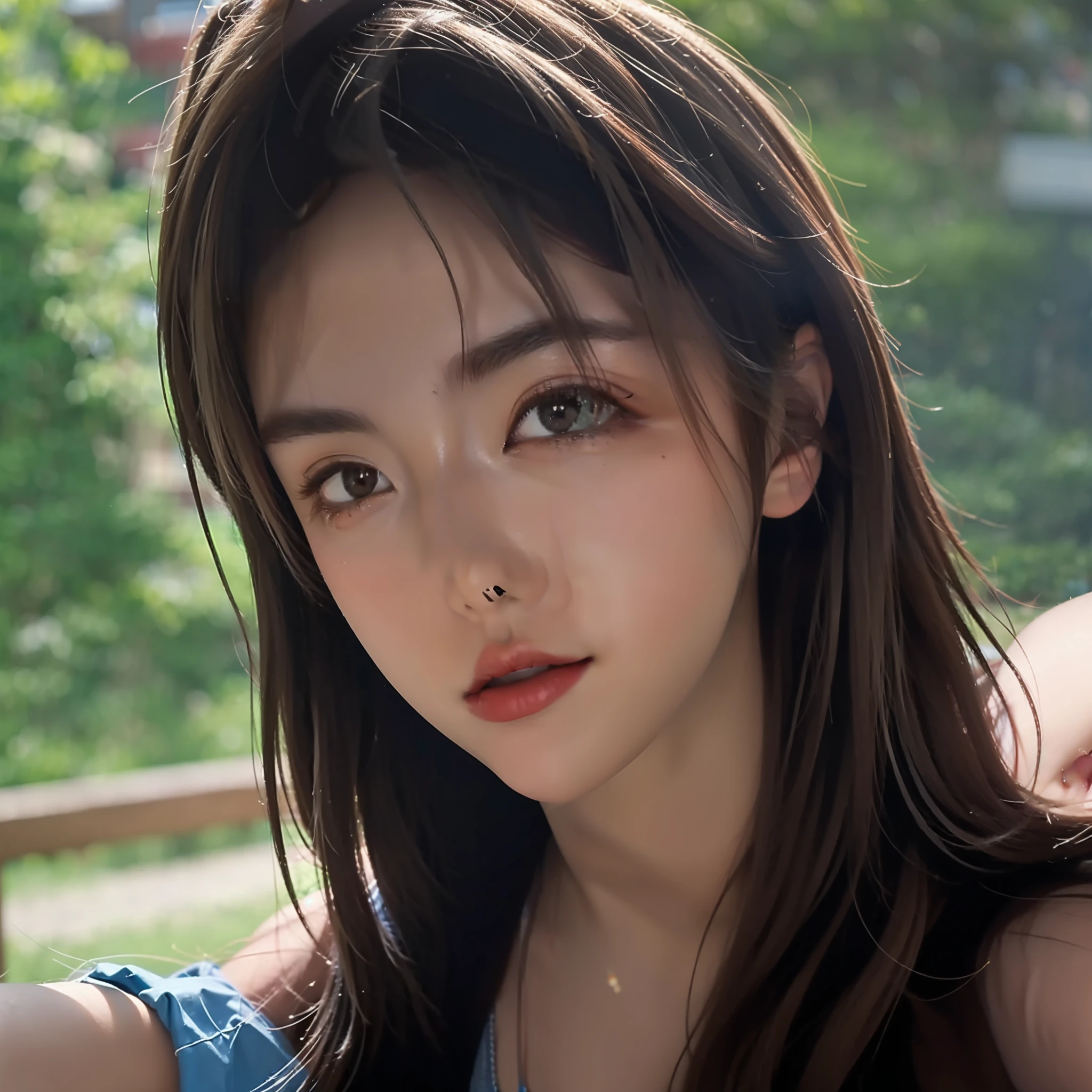 8K, Best Quality, Masterpiece, Ultra High Resolution, (Realism: 1.4), Original Photo, (Realistic Skin Texture: 1.3), (Film Grain: 1.3), (Selfie Angle)