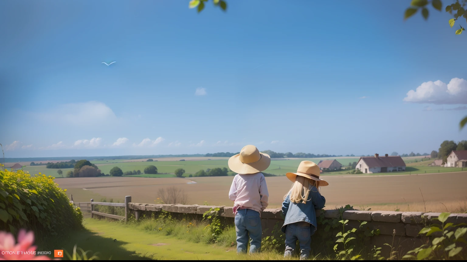 Little children in the countryside --auto