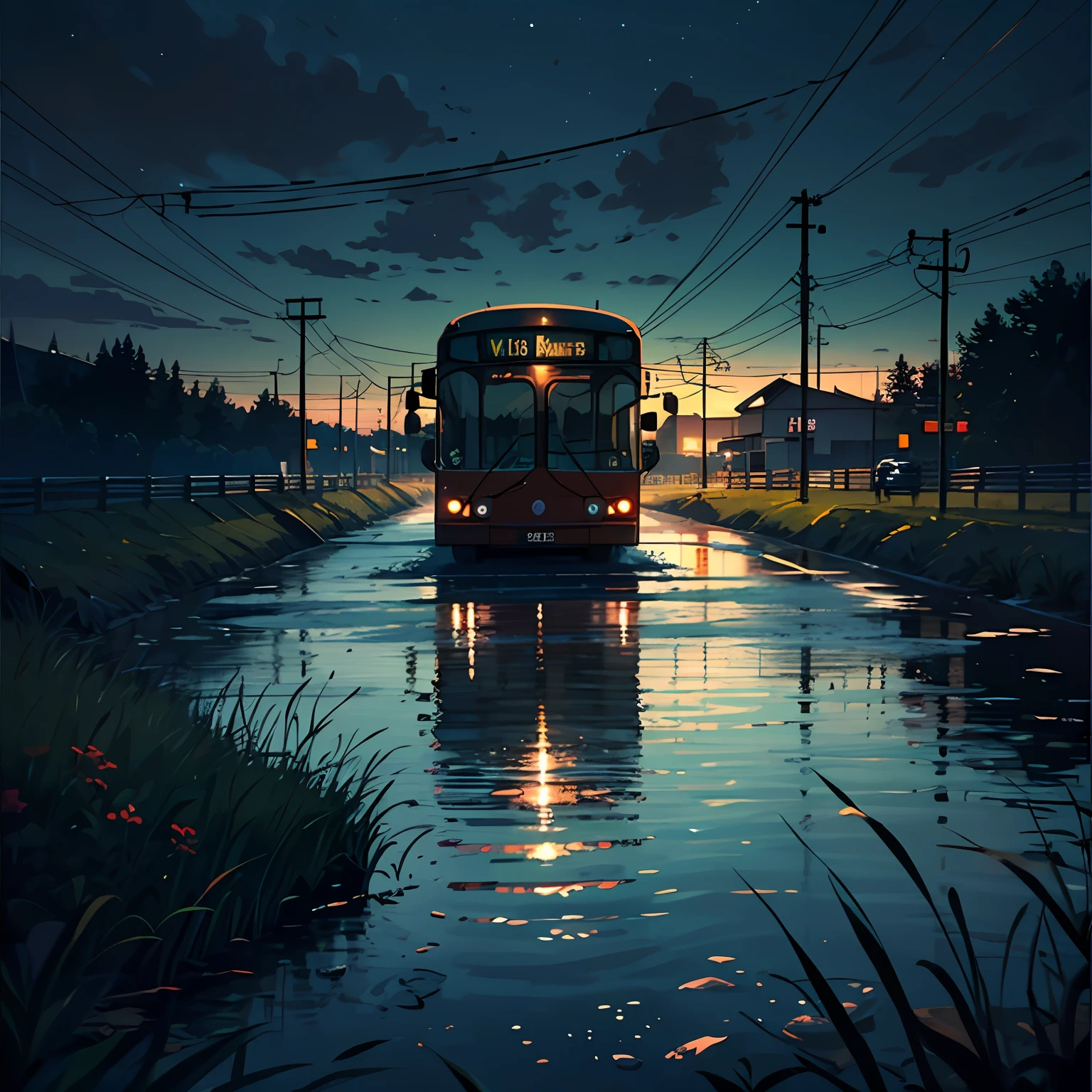 Buses, back roads, scary nights, a reservoir by the side of the road