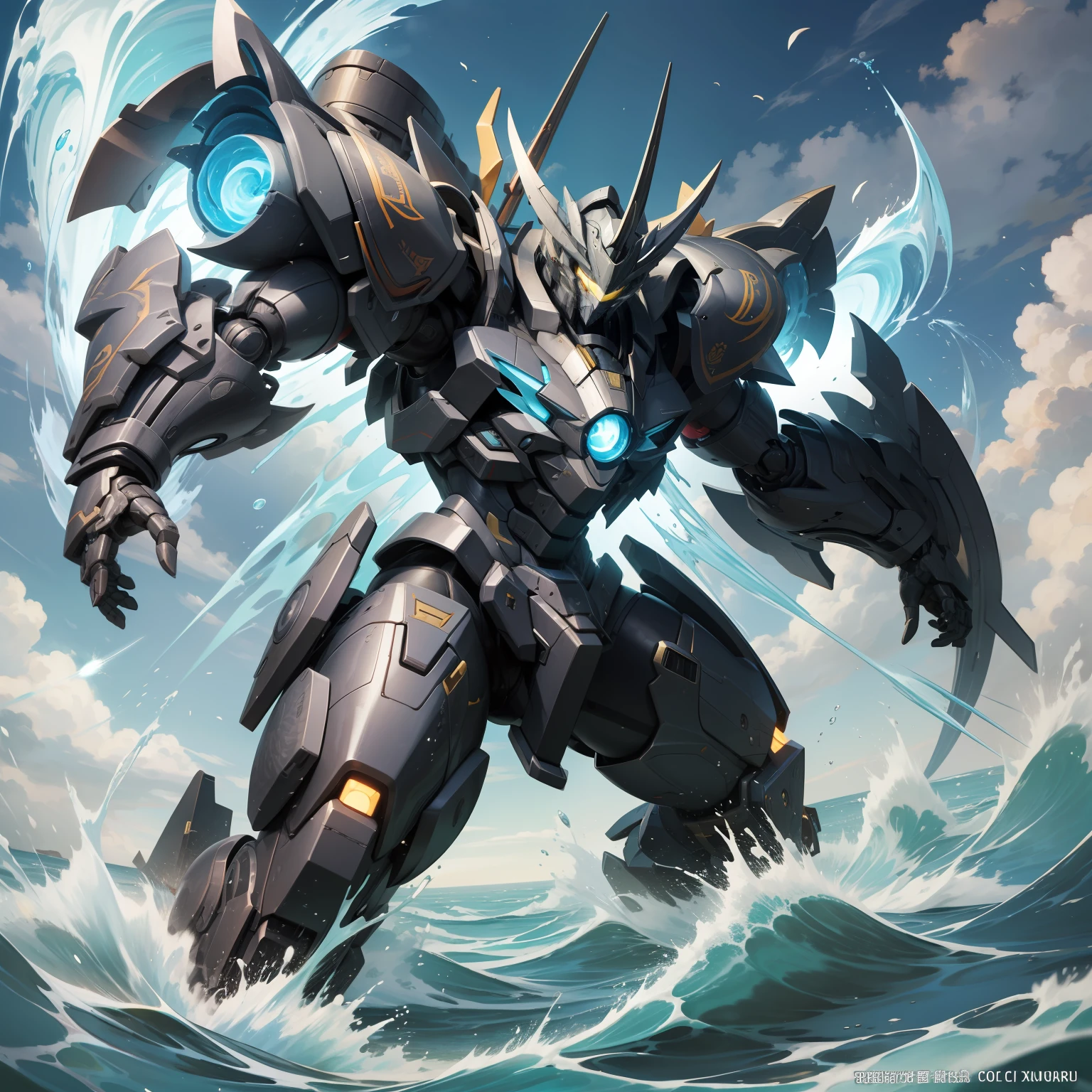 The Basalt Mech is a fictional mecha character that often appears in science fiction works. Xuanwu is one of the four elephants in Chinese mythology, symbolizing the north and water. For this reason, Xuanbai mechs are usually designed as mechs with strong defensive and water attribute capabilities.

Xuanbai mechs usually have a sturdy shell and a powerful shield system that can withstand various attacks and protect the pilot. It is also equipped with powerful weapon systems such as artillery, missiles, and energy swords that can wreak havoc on enemies.

In addition, the Xuanbu mech also has the ability of water attribute, which can move freely in the water and use the power of water to attack and defend. It can generate attack skills such as water walls, water waves, and water pillars, while also using the fluidity and immersion of water to dodge enemy attacks.

In storylines, Xuanbu mechs are often used to protect justice, fight evil forces, or perform special missions. Its great abilities and defensive nature make it the backbone of battle, providing the protagonist with strong support and protection.