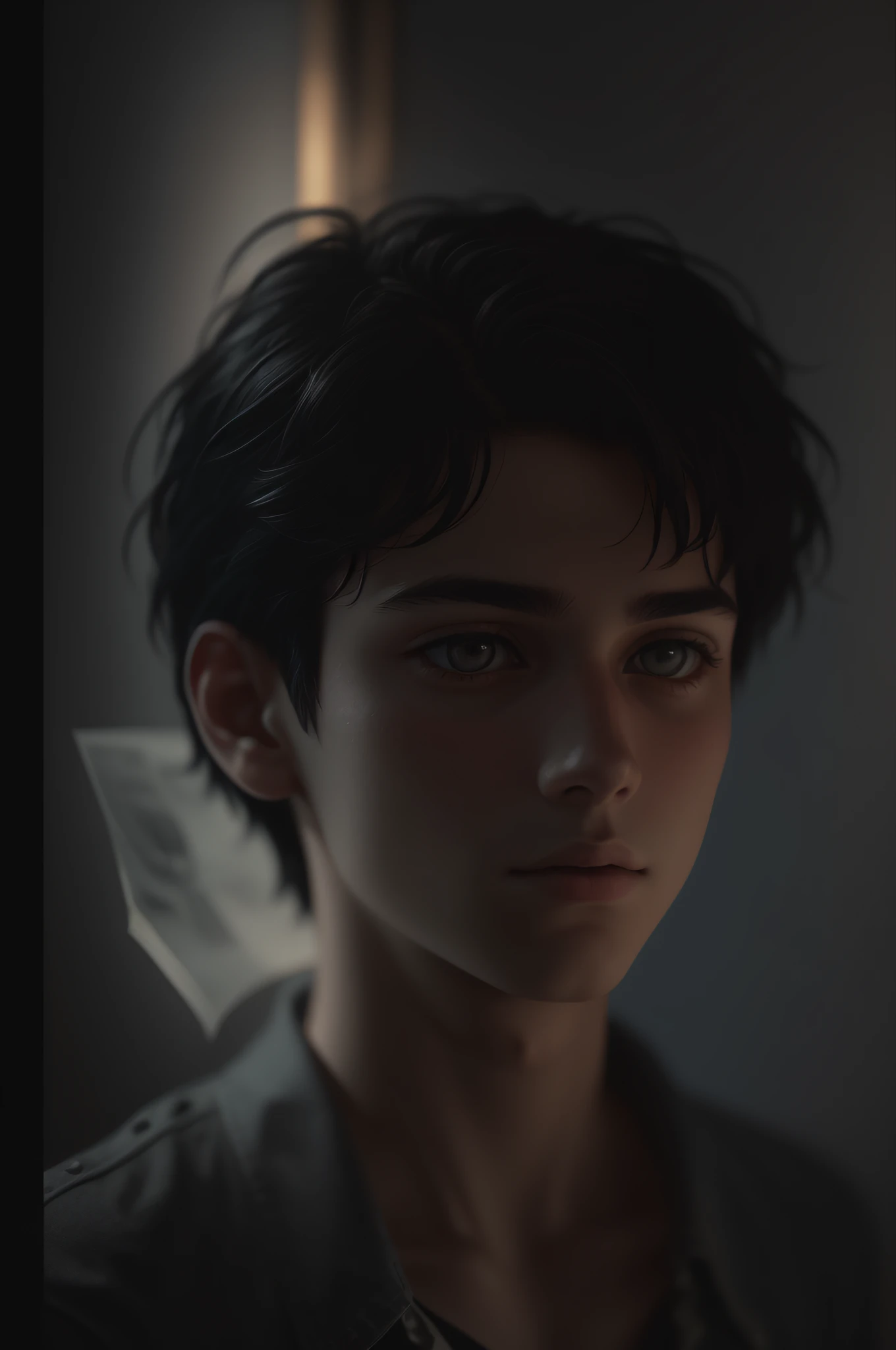 ((realistic lighting, superlative, 8k, masterpiece: 1.3)), beautiful 20-year-old 1 boy, short black hair, 1930s photography, British academic, film photography, Kodak, dreamy atmosphere, film grain, film photography, concept photography, actual, realistic, zoom in, various poses, magazines, magazines
