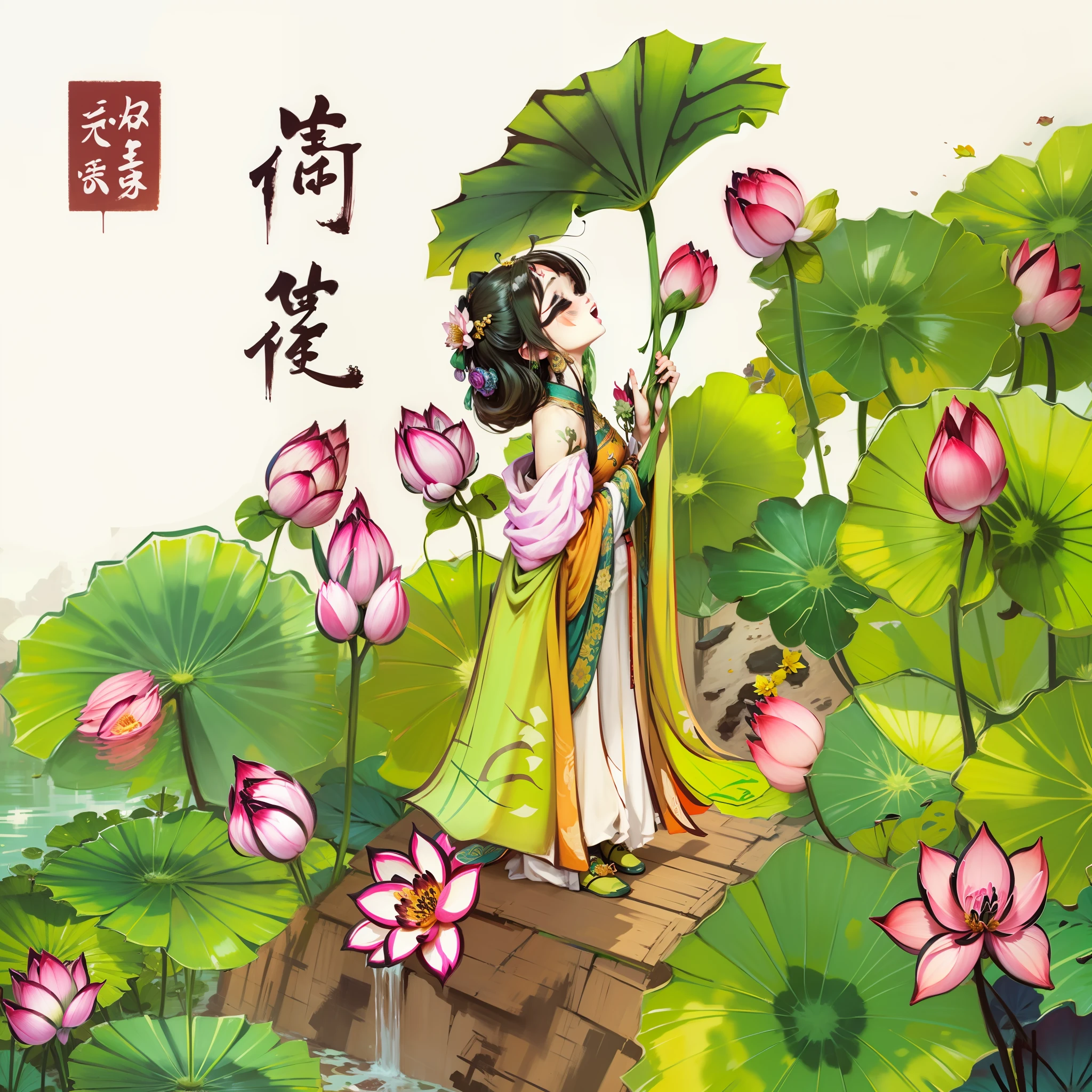Lotus, maiden, zongzi, Tianzi laugh