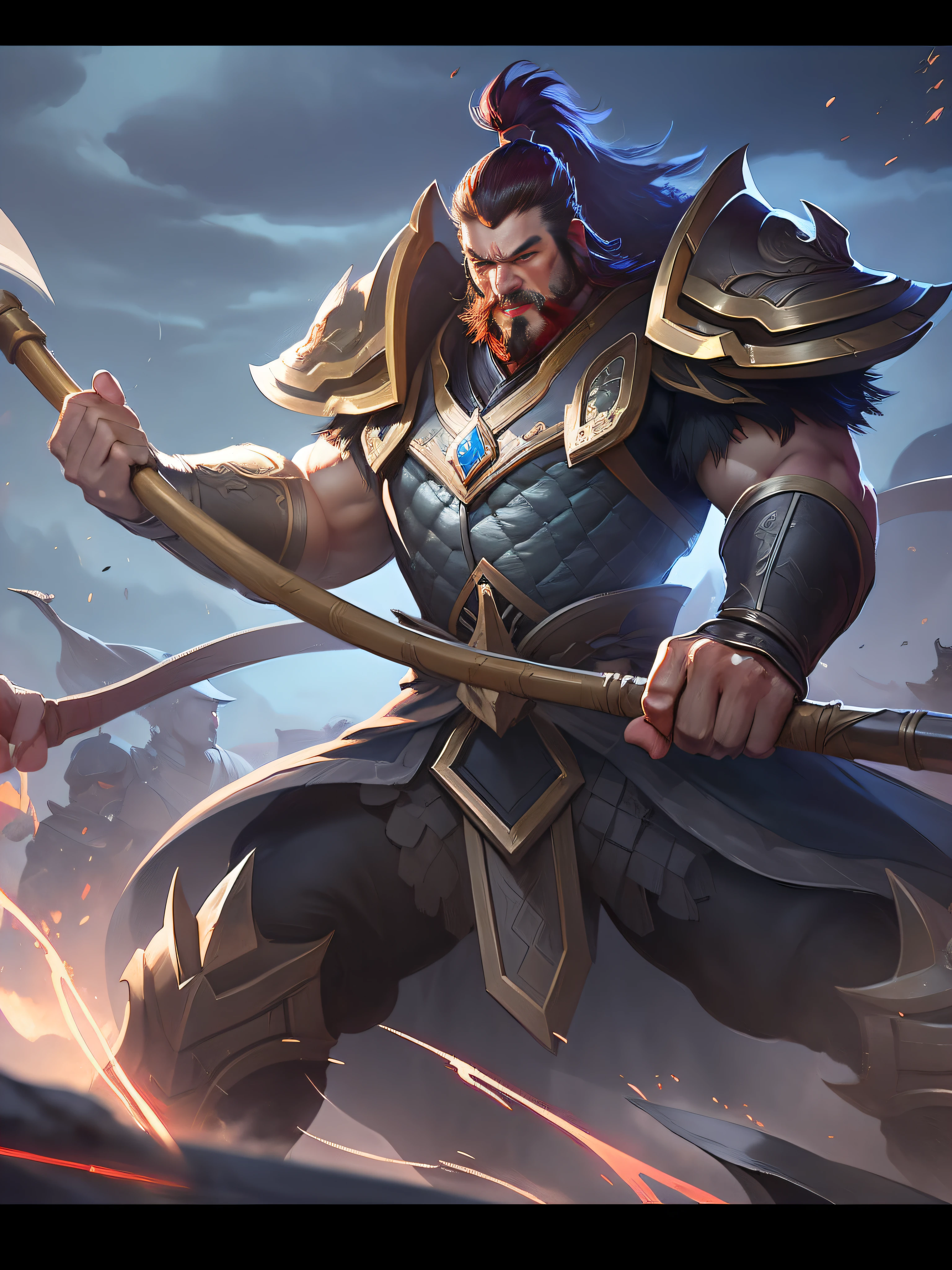 Masterpiece, highest quality, highest resolution, Pan Feng image in the Romance of the Three Kingdoms --auto