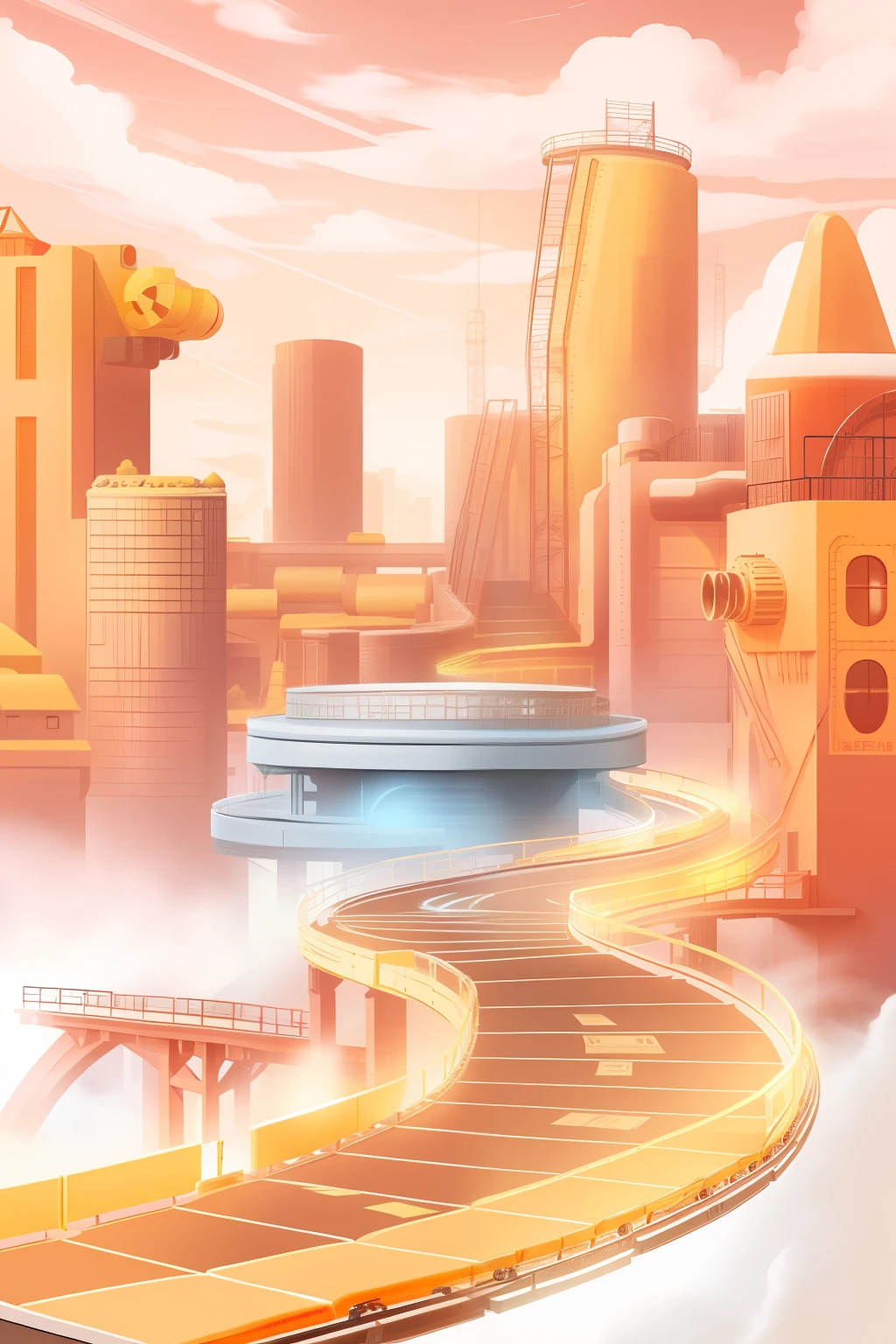 HD, techno-style, conveyor belt, event atmosphere, coupons, houses