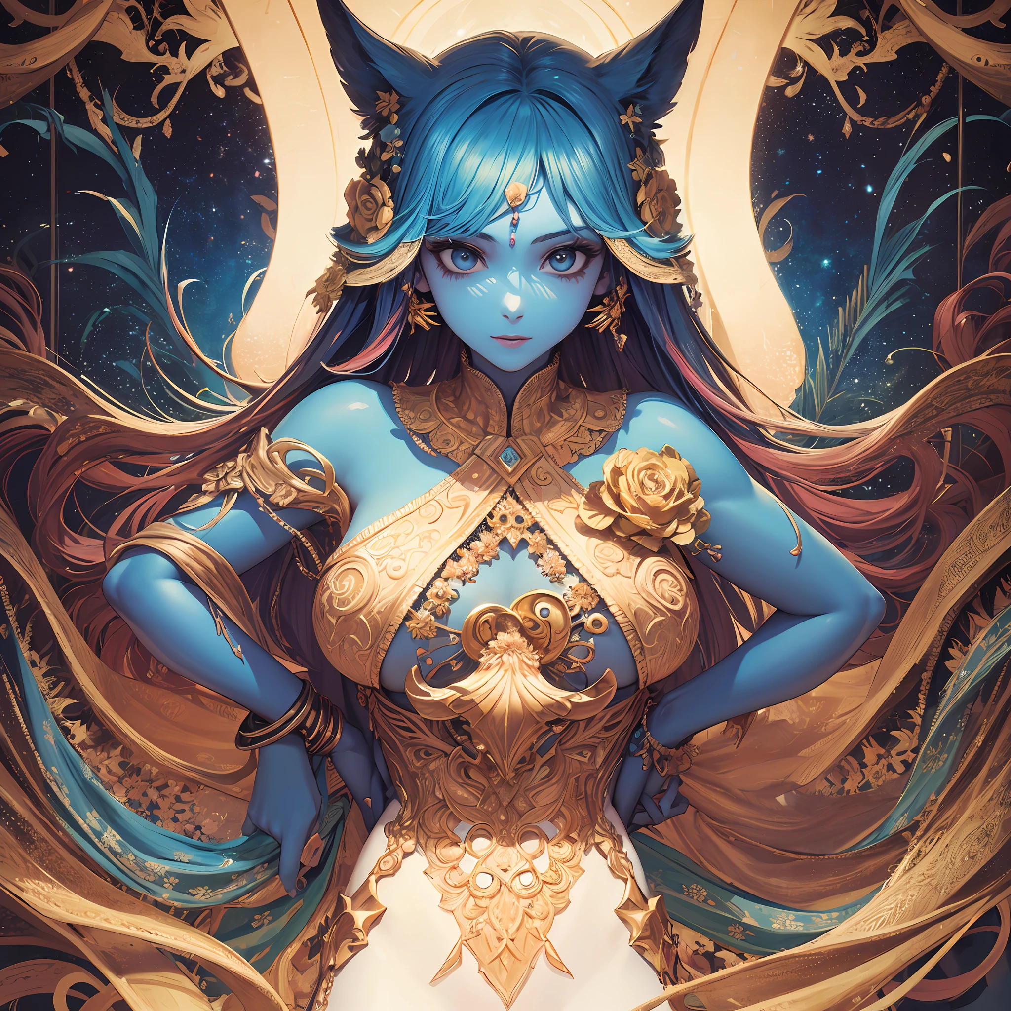 (Masterpiece, Top Quality, Best Quality, Official Art, Beauty and Aesthetics: 1.2), (1girl: 1.3), Very Detailed, (Fractal Art: 1.2), Colorful, Most Detailed, (Zentangle: 1.2), (Dynamic Pose), (Abstract Background: 1.5), (Traditional Clothing: 1.2), (Shiny Skin), (Multiple Colors: 1.4), Upper Body, (Muscle Man: 1.5), --auto