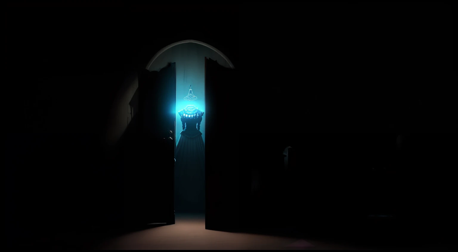 In the entrance hall of the haunted house, a digital holographic NPC dressed in a Republican costume introduces you to the backstory of this haunted house. It is said that during the Republican period, this haunted house was once a noble royal palace, but later a series of bizarre events occurred, causing the entire royal palace to become a cursed place.