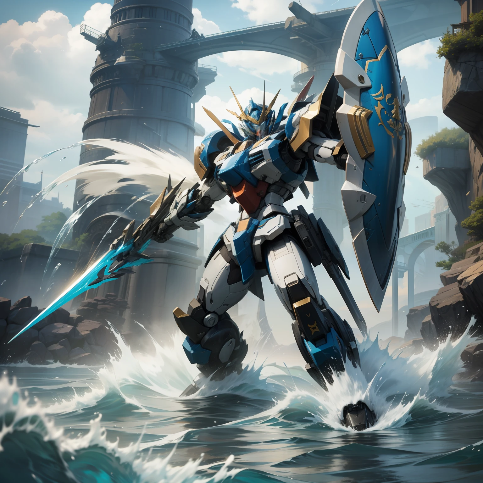 The Basalt Mech is a fictional mecha character that often appears in science fiction works. Xuanwu is one of the four elephants in Chinese mythology, symbolizing the north and water. For this reason, Xuanbai mechs are usually designed as mechs with strong defensive and water attribute capabilities.
Xuanbai mechs usually have a sturdy shell and a powerful shield system that can withstand various attacks and protect the pilot. It is also equipped with powerful weapon systems such as artillery, missiles, and energy swords that can wreak havoc on enemies.
In addition, the Xuanbu mech also has the ability of water attribute, which can move freely in the water and use the power of water to attack and defend. It can generate attack skills such as water walls, water waves, and water pillars, while also using the fluidity and immersion of water to dodge enemy attacks.
In storylines, Xuanbu mechs are often used to protect justice, fight evil forces, or perform special missions. Its great abilities and defensive nature make it the backbone of battle, providing the protagonist with strong support and protection.