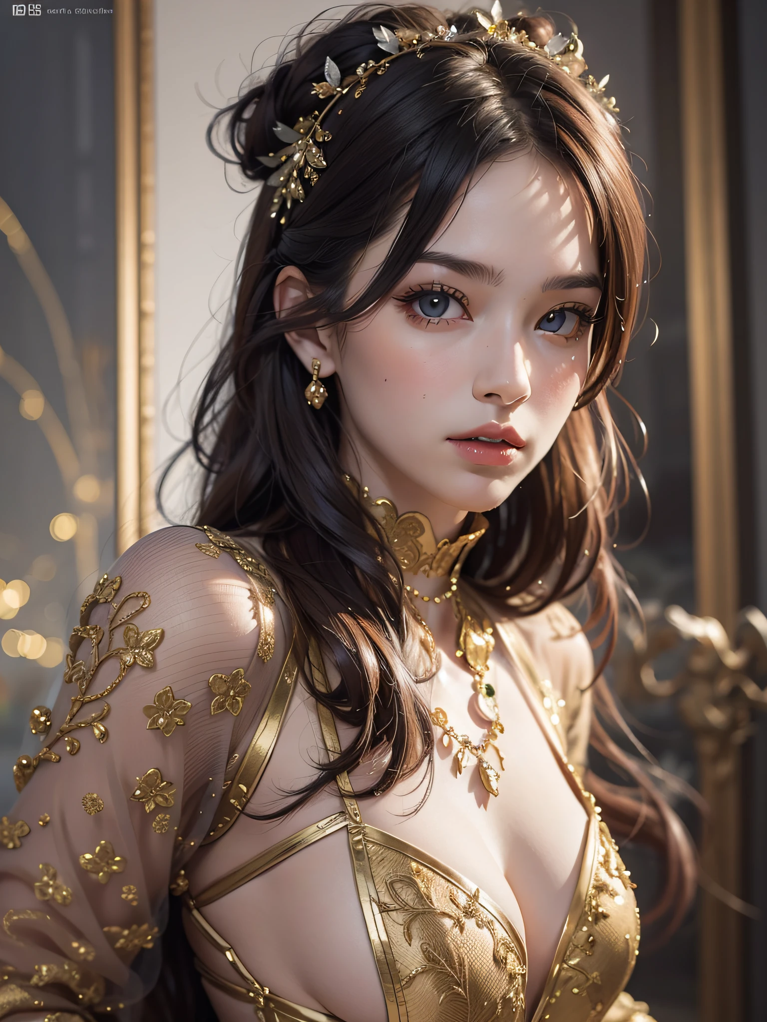 masterpiece, realistic, girl in sexy national costume, photorealistic