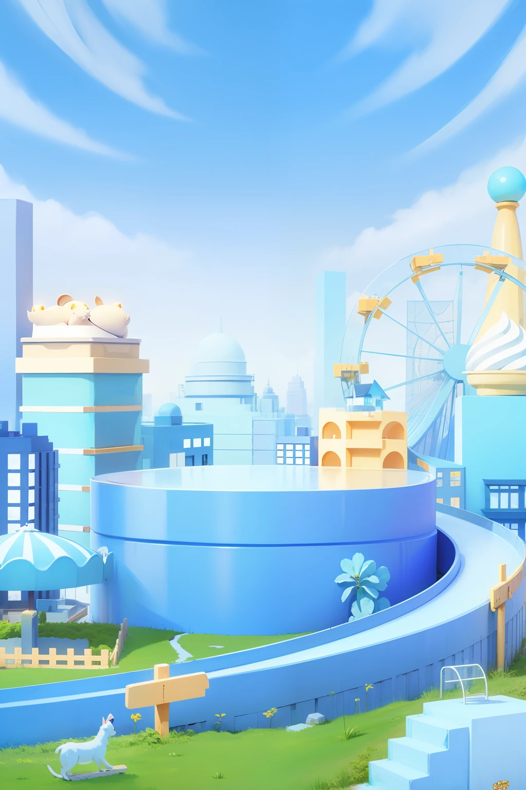 Bright light, 8K, HD
Overlook, clean, cartoony overlook warm --auto