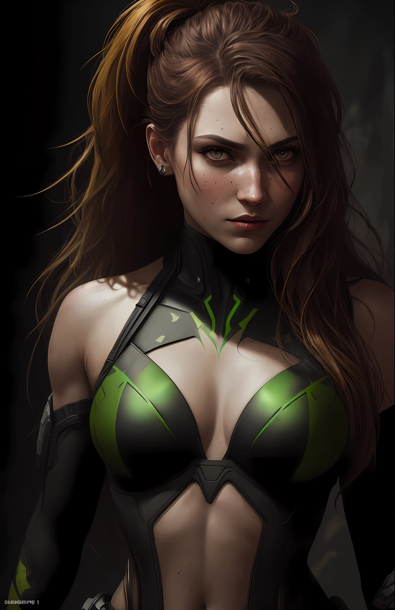 (dark shot: 1.1), epic realistic, Poison Ivy from DC, yellow gradient, black, brown and purple color scheme, grunge aesthetic!!! graffiti tag wall background, art by Greg Rutkowski and artgerm, soft cinematic light, Adobe Lightroom, darkroom, HDR, intricate, highly detailed, (depth of field: 1.4), faded, (neutral colors: 1.2), (hdr: 1.4), (muted colors: 1.2), hyper-detail (artstation: 1.4), cinematic, warm light, dramatic light (complex details: 1.1)