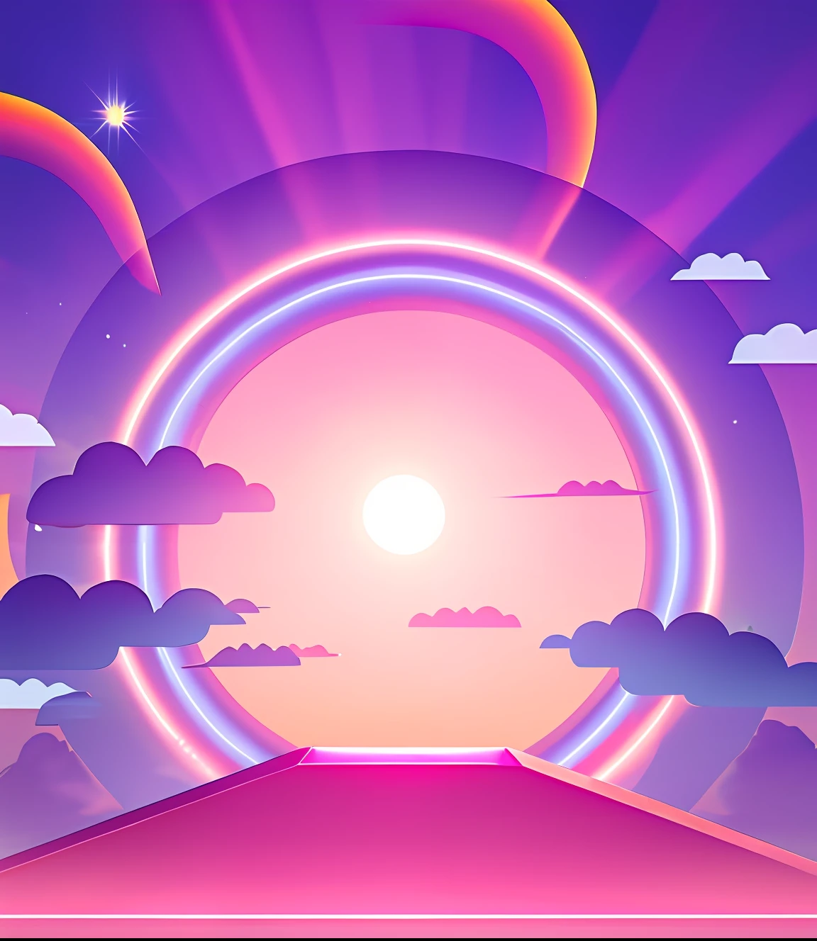 HD, sun, auspicious clouds, light sense.