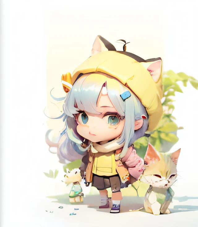Cute characters looking at the view