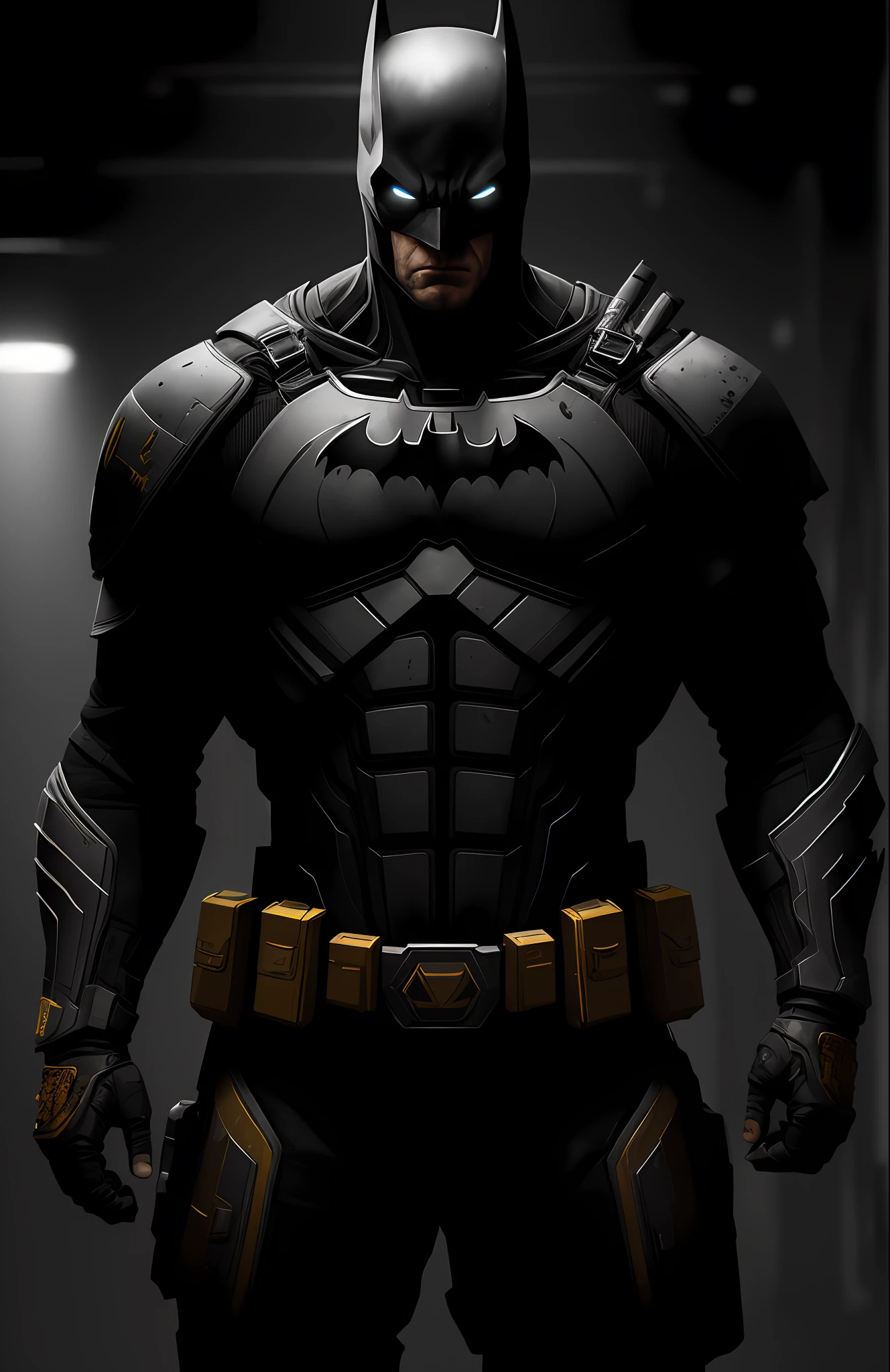 (Dark Shot: 1.1), Epic Realistic, God Batman from DC, Gradient Yellow, Black, Brown & Magenta, Grunge Aesthetic!!! graffiti tag wall background, art by Greg Rutkowski and artgerm, soft cinematic light, Adobe Lightroom, darkroom, HDR, intricate, highly detailed, (depth of field: 1.4), faded, (neutral colors: 1.2), (hdr: 1.4), (muted colors: 1.2), hyper-detail (artstation: 1.4), cinematic, warm light, dramatic light (complex details: 1.1)