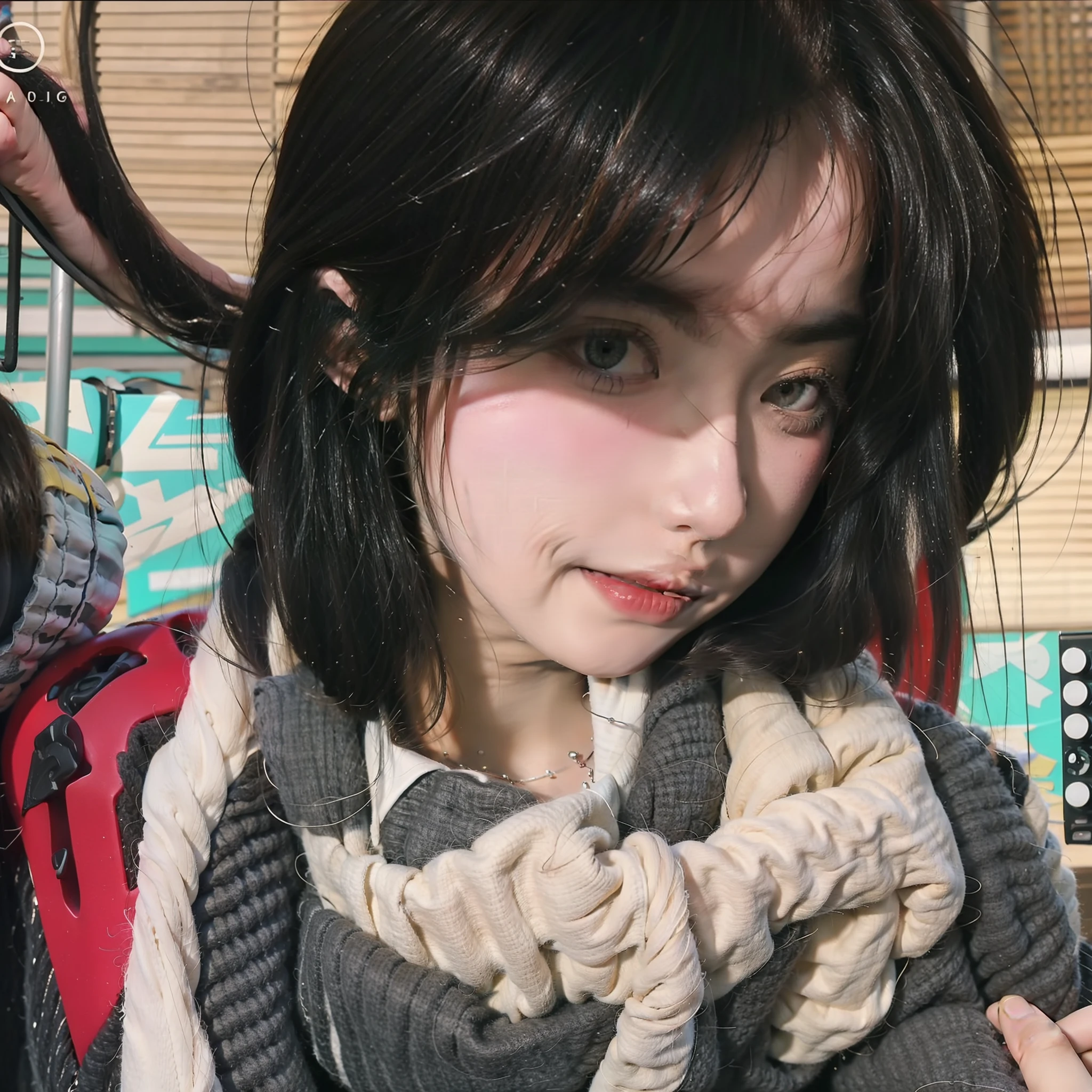 1 Girl, Beautiful Eyes and Face Details, Masterpiece, Best Quality, Close-up, Upper Body, Looking at the Viewer