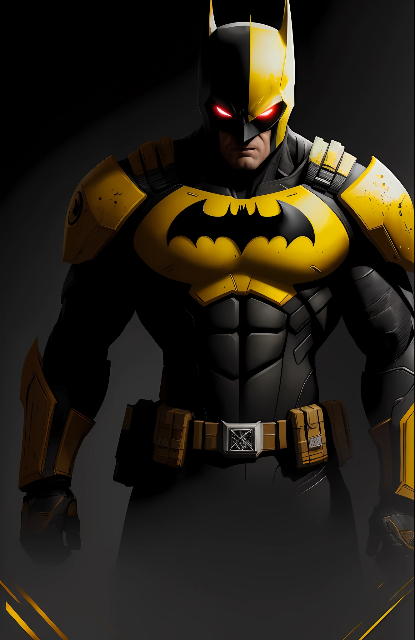 (dark shot: 1.1), epic realistic, Horseman of the Apocalypse Batman Beyond from DC, yellow gradient, black, brown and magenta color scheme, grunge aesthetic!!! graffiti tag wall background, art by Greg Rutkowski and artgerm, soft cinematic light, Adobe Lightroom, darkroom, HDR, intricate, highly detailed, (depth of field: 1.4), faded, (neutral colors: 1.2), (hdr: 1.4), (muted colors: 1.2), hyper-detail (artstation: 1.4), cinematic, warm light, dramatic light (complex details: 1.1)