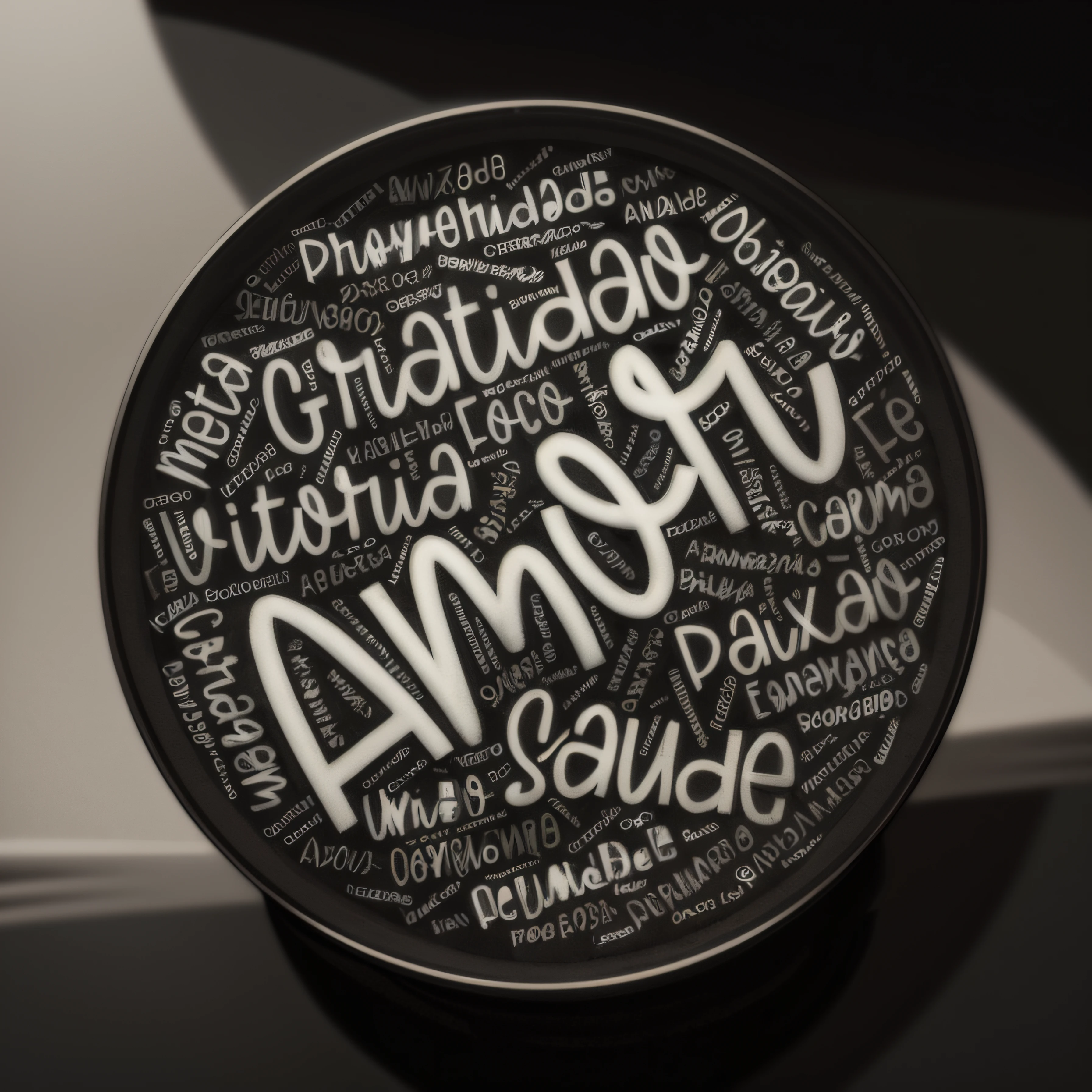 a closeup of a black and white image of a circle with words, by Nándor Katona, by Rodolfo Amoedo, by Almeida Júnior, by Amelia Peláez, by Emma Ríos, inspired by Rodolfo Amoedo, highly detailed amouro, by Almada Negreiros, full - view