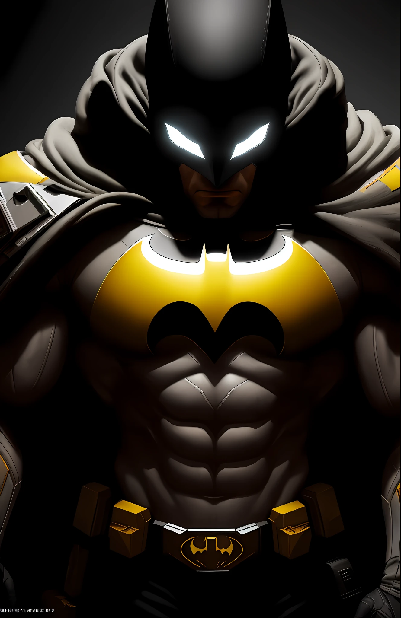 (dark shot: 1.1), epic realistic, God White Batman from DC, yellow gradient, black, brown and magenta color scheme, grunge aesthetics!!! graffiti tag wall background, art by Greg Rutkowski and artgerm, soft cinematic light, Adobe Lightroom, darkroom, HDR, intricate, highly detailed, (depth of field: 1.4), faded, (neutral colors: 1.2), (hdr: 1.4), (muted colors: 1.2), hyper-detail (artstation: 1.4), cinematic, warm light, dramatic light (complex details: 1.1)