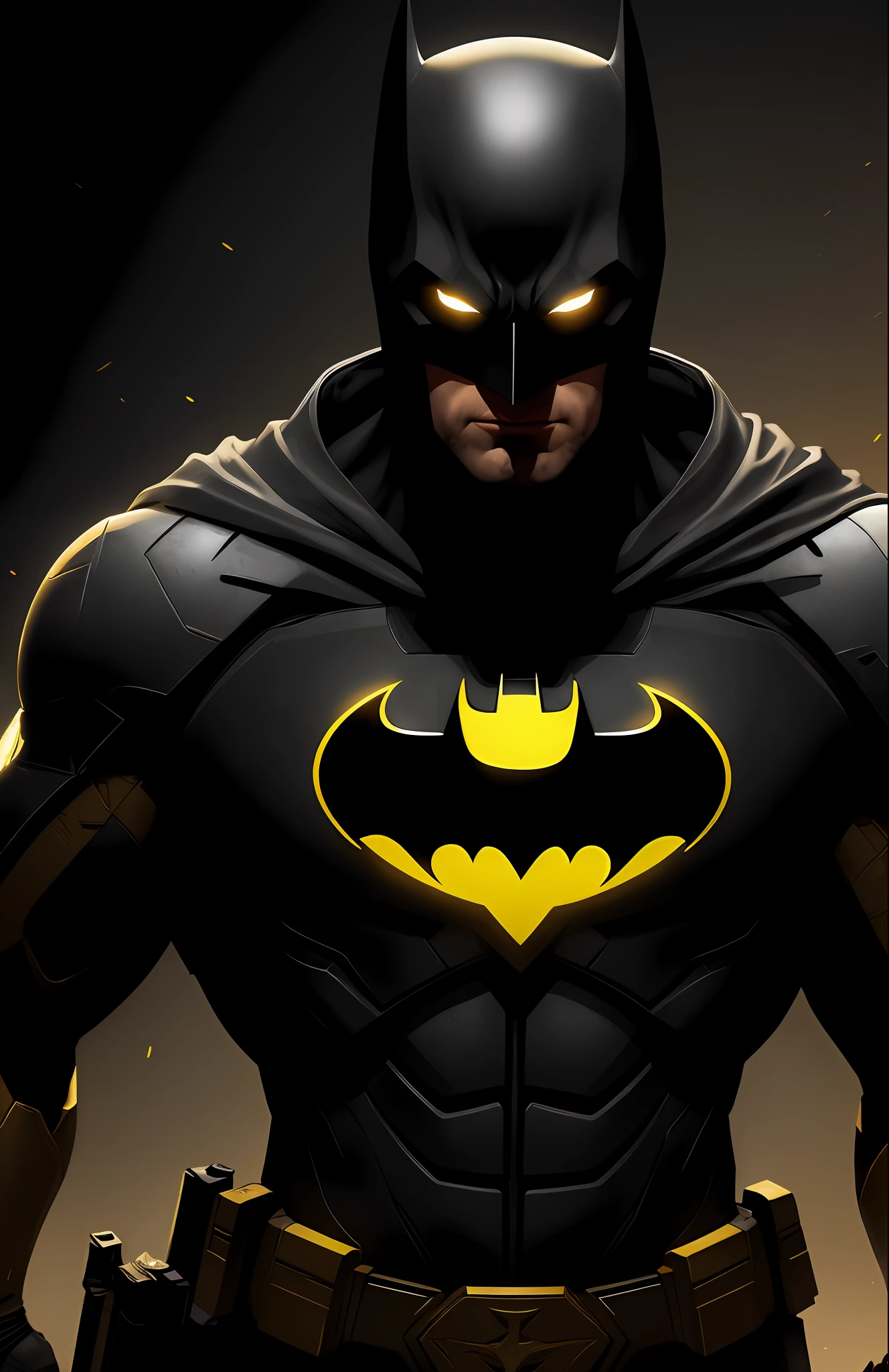 (dark shot: 1.1), epic realistic, God Gold Batman from DC, yellow gradient, black, brown and magenta color scheme, grunge aesthetics!!! graffiti tag wall background, art by Greg Rutkowski and artgerm, soft cinematic light, Adobe Lightroom, darkroom, HDR, intricate, highly detailed, (depth of field: 1.4), faded, (neutral colors: 1.2), (hdr: 1.4), (muted colors: 1.2), hyper-detail (artstation: 1.4), cinematic, warm light, dramatic light (complex details: 1.1)