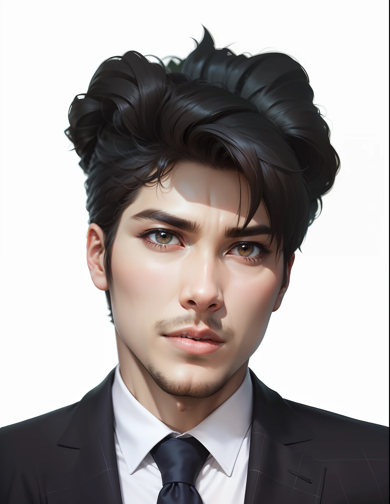 Make it handsome very realistic with rough skin tone with nature background in jungle