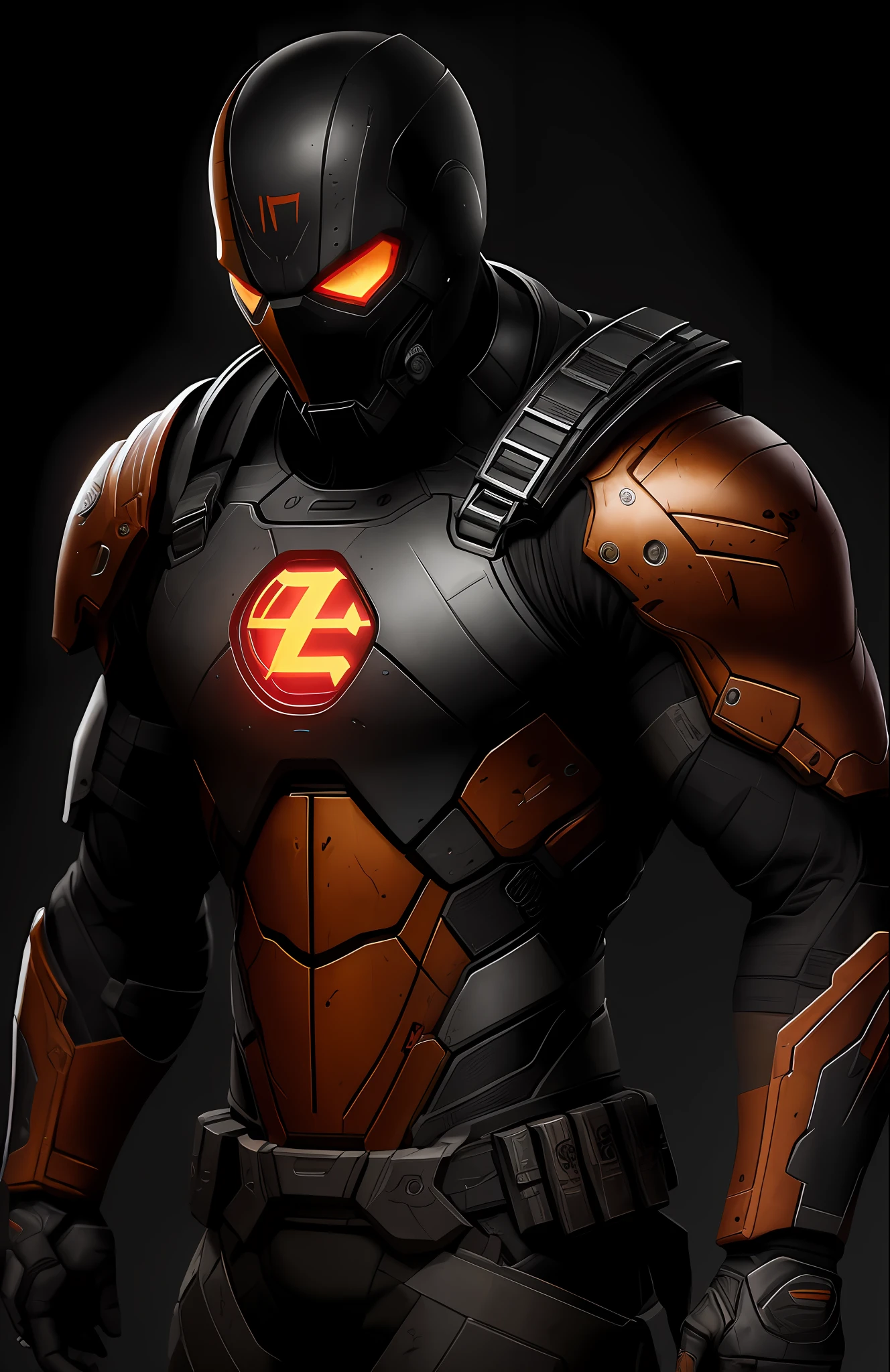 (Dark Shot: 1.1), Epic Realistic, Deathstroke Red Lantern from DC, Gradient Yellow, Black, Brown & Magenta, Grunge Aesthetic!!! graffiti tag wall background, art by Greg Rutkowski and artgerm, soft cinematic light, Adobe Lightroom, darkroom, HDR, intricate, highly detailed, (depth of field: 1.4), faded, (neutral colors: 1.2), (hdr: 1.4), (muted colors: 1.2), hyper-detail (artstation: 1.4), cinematic, warm light, dramatic light (complex details: 1.1)