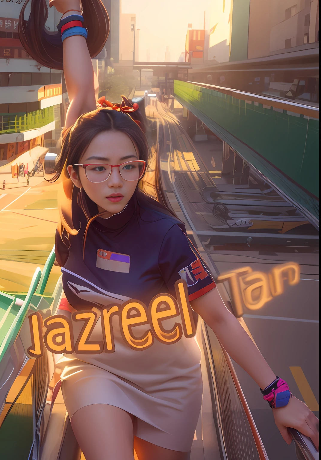 arafed image of a woman holding a tennis ball in the air, inspired by Yao Tingmei, inspired by Cheng Jiasui, inspired by Ni Tian, inspired by Yi Jaegwan, inspired by Ni Zan, inspired by Caroline Chariot-Dayez, inspired by Ju Lian, inspired by Min Zhen, inspired by Zhang Shuqi, inspired by Natasha Tan