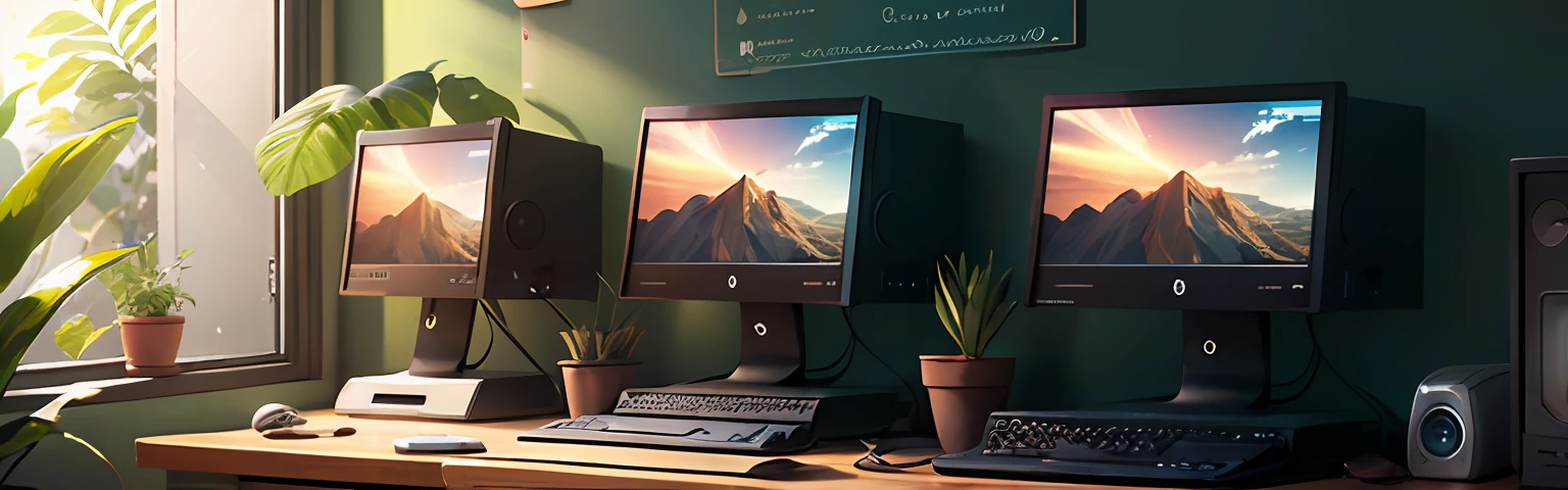 computer tech banner, discovering some hints and stuff, plant and nature too --auto