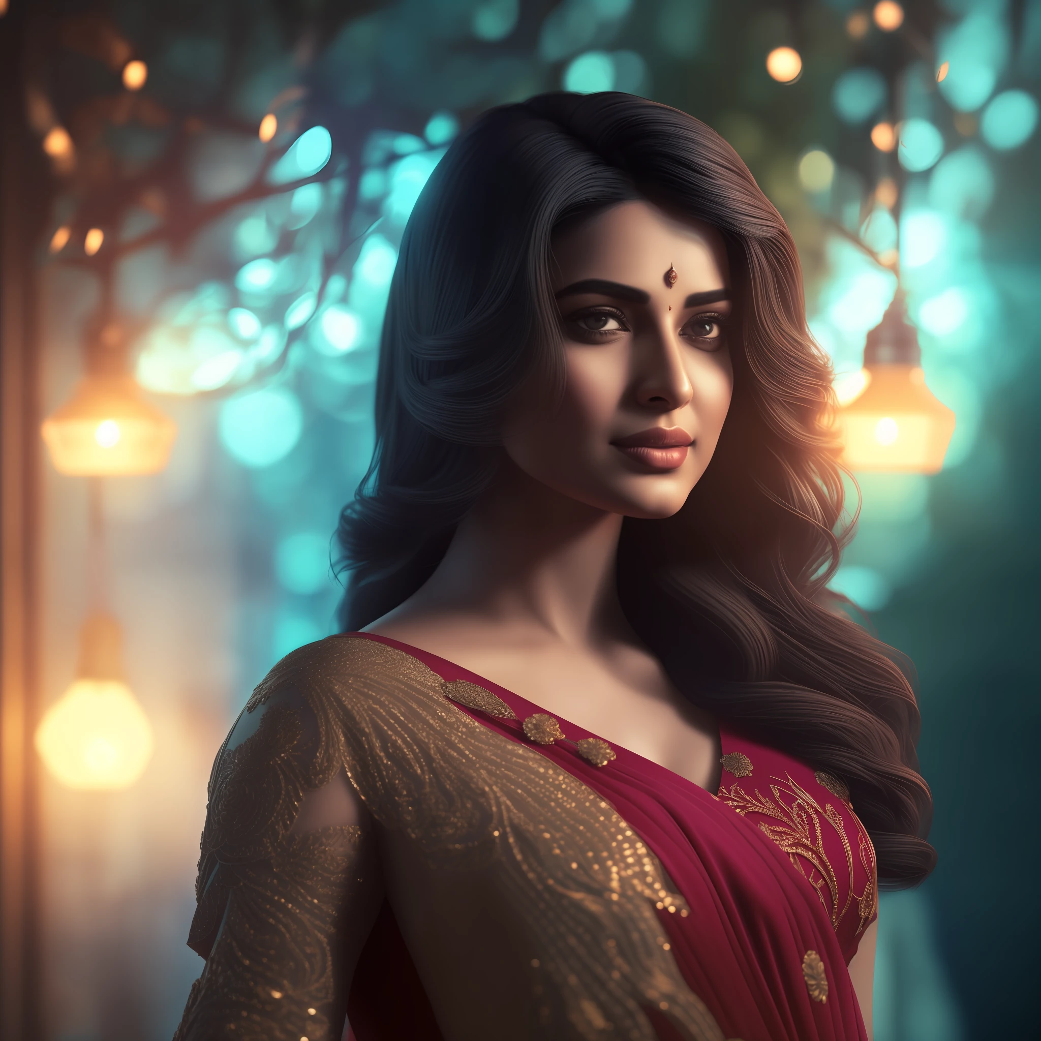 Indian Bollywood actress in the style of nocturne, dreamy atmosphere, dark cyan and red, i can't believe how beautiful this is, serene atmosphere, piles/stacks, flickering light, epic realistic, broken old boat in big storm, illustrated by herg, style of tin tin comics, pen and ink,art by greg rutkowski and artgerm, soft cinematic light,hdr, intricate, highly detailed, (depth of field:1.4), faded, (neutral colors:1.2), (hdr:1.4), (muted colors:1.2), hyperdetailed, (artstation:1.4), cinematic, warm lights, dramatic light, (intricate details:1.1), complex background, (rutkowski:0.66), (teal and orange:0.4), (intricate details:1.12), hdr, (intricate details, hyperdetailed:1.15) (skin texture:1.2) --auto