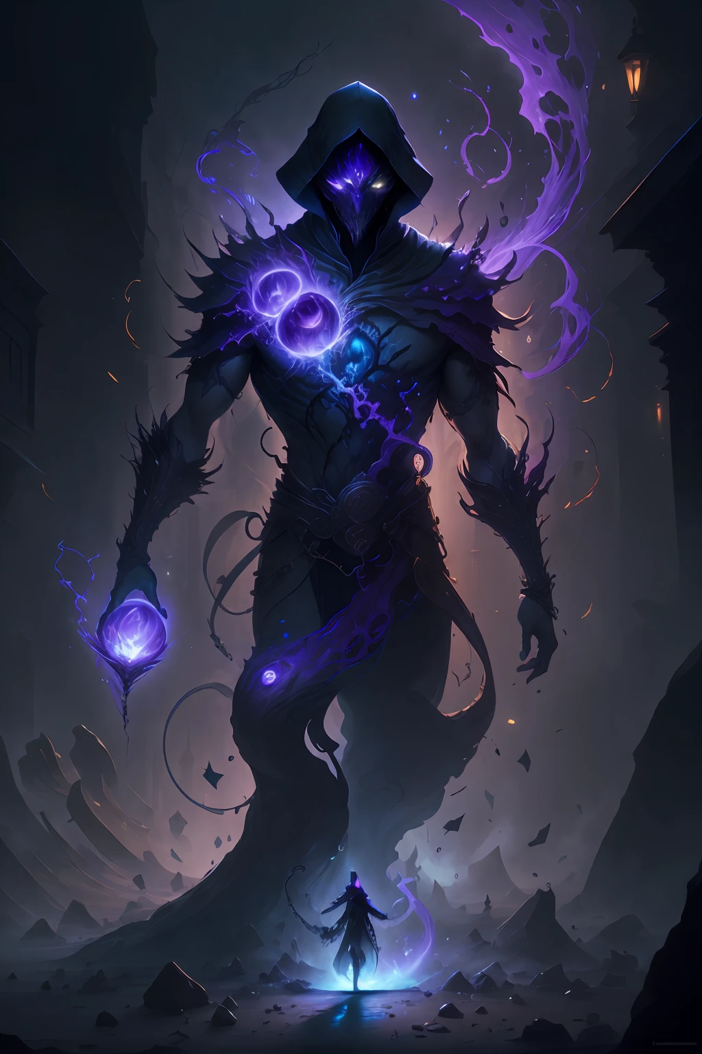 best quality, masterpiece, ultra high res, (photo realistic:1.4), surrealism, dream-like,V0id3nergy,
a fantasy creature, Shadowdancer, shadow magic, darkness control, stealth, shadowstep, umbral spells, hidden blade,