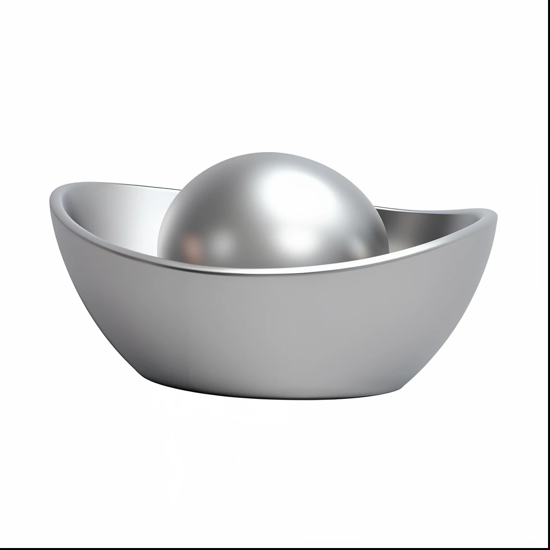3D, Unreal Engine 5, 16K, Ultra High Definition, Detail, Sharp, Silver Bowl with Silver Ball, Ray Tracing Render, Satisfying Render, Smooth Surface Render, Black & White 3D Model, Soft Image Shading, Design in Blender, Soft Shading, Ray Tracing Image, Ambient Occlusion Render, Smooth Render, Smooth Light Shading, Ambient Occlusion Render, Silver Egg Cup, Ray Tracing Ambient Occlusion, Rendered Image