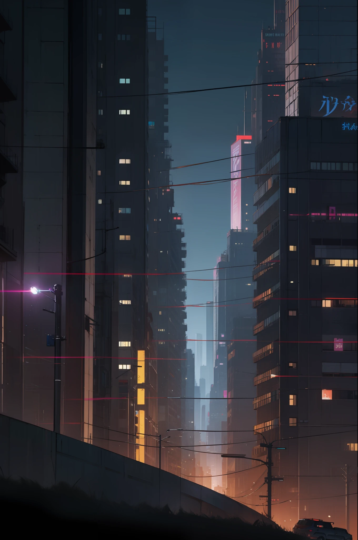 Cyberpunk, City, Night, Beauty, Beauty,