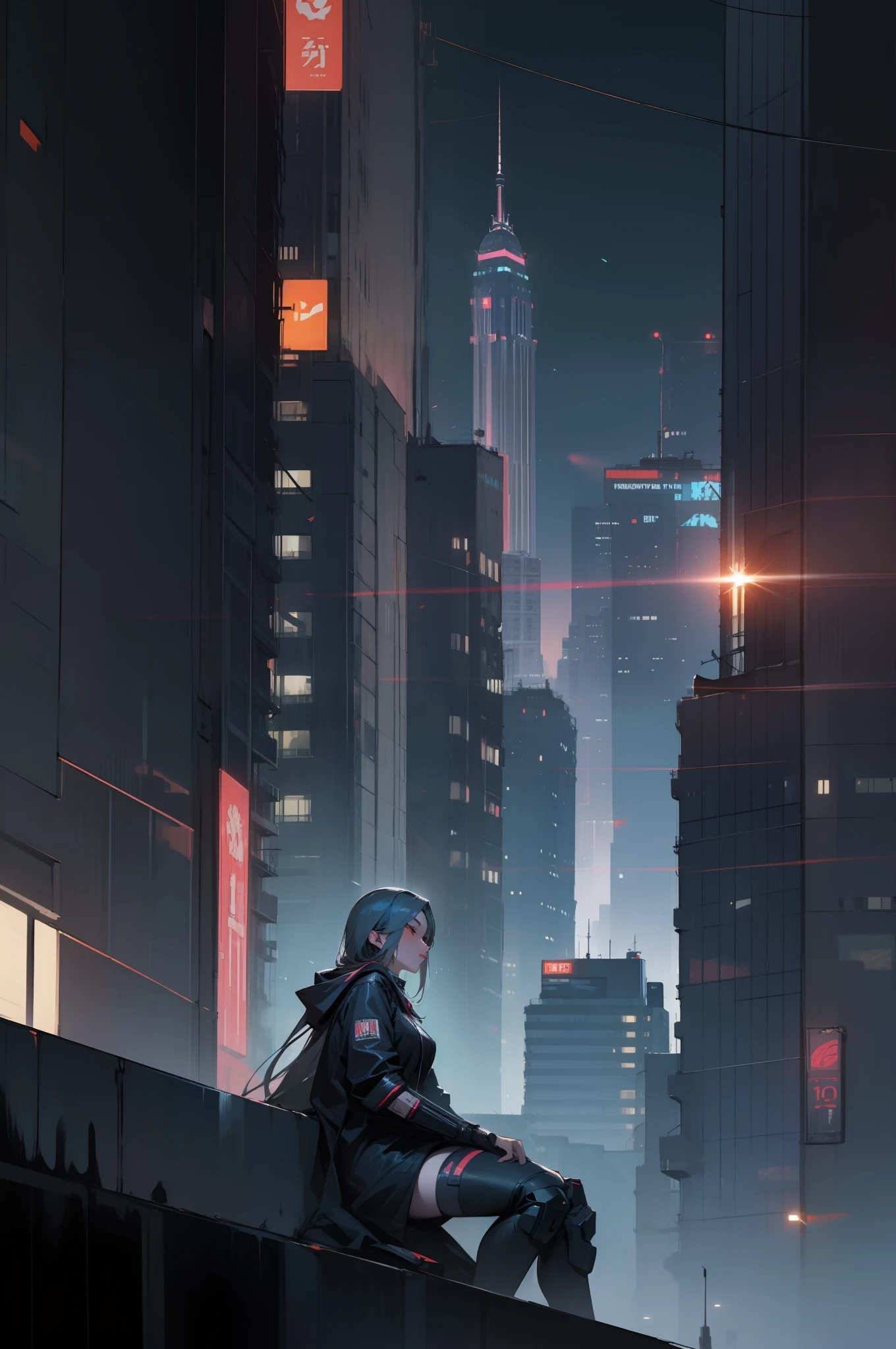 Cyberpunk, City, Night, Beauty, Beauty,
