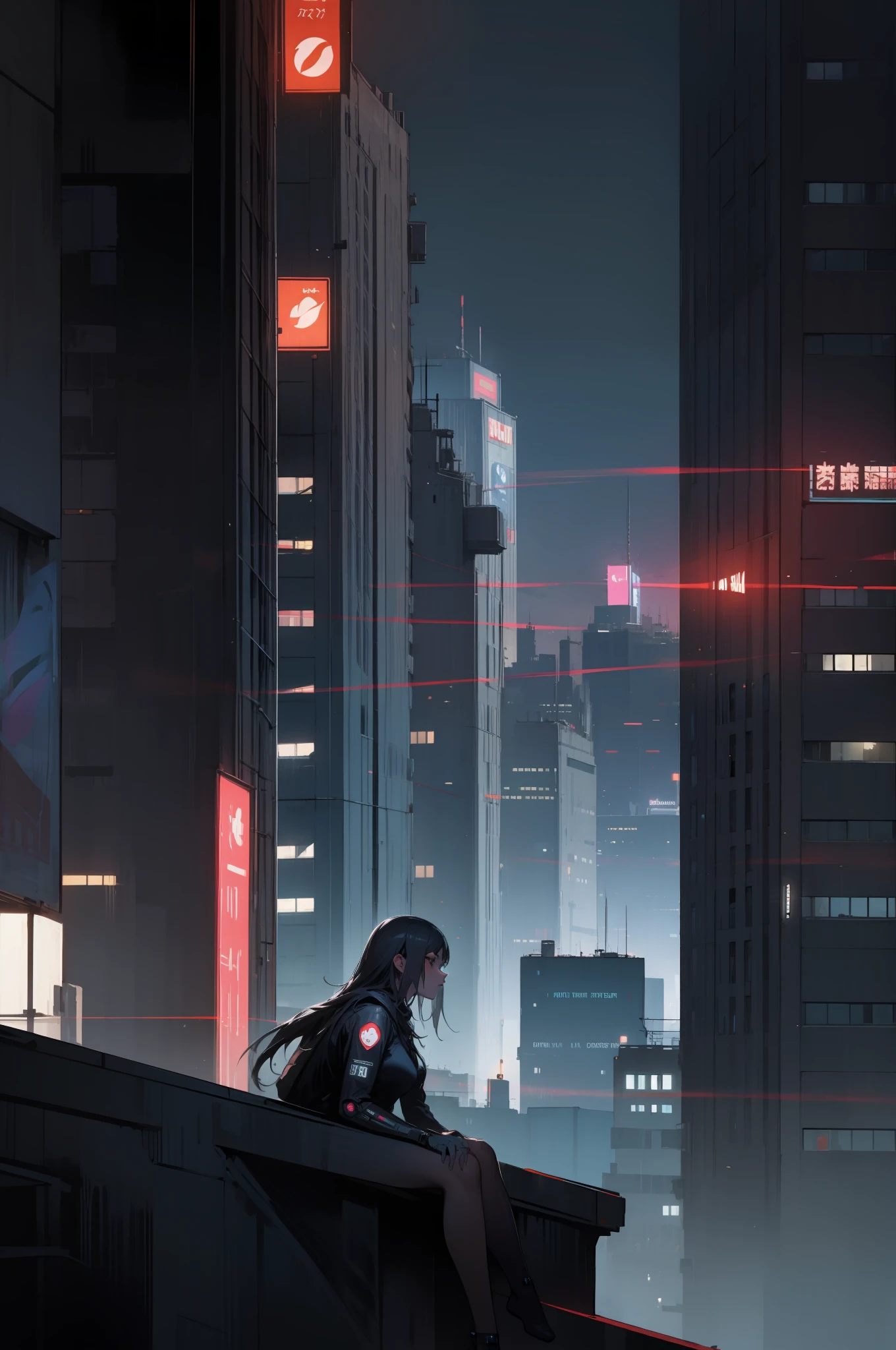 Cyberpunk, City, Night, Beauty, Beauty,