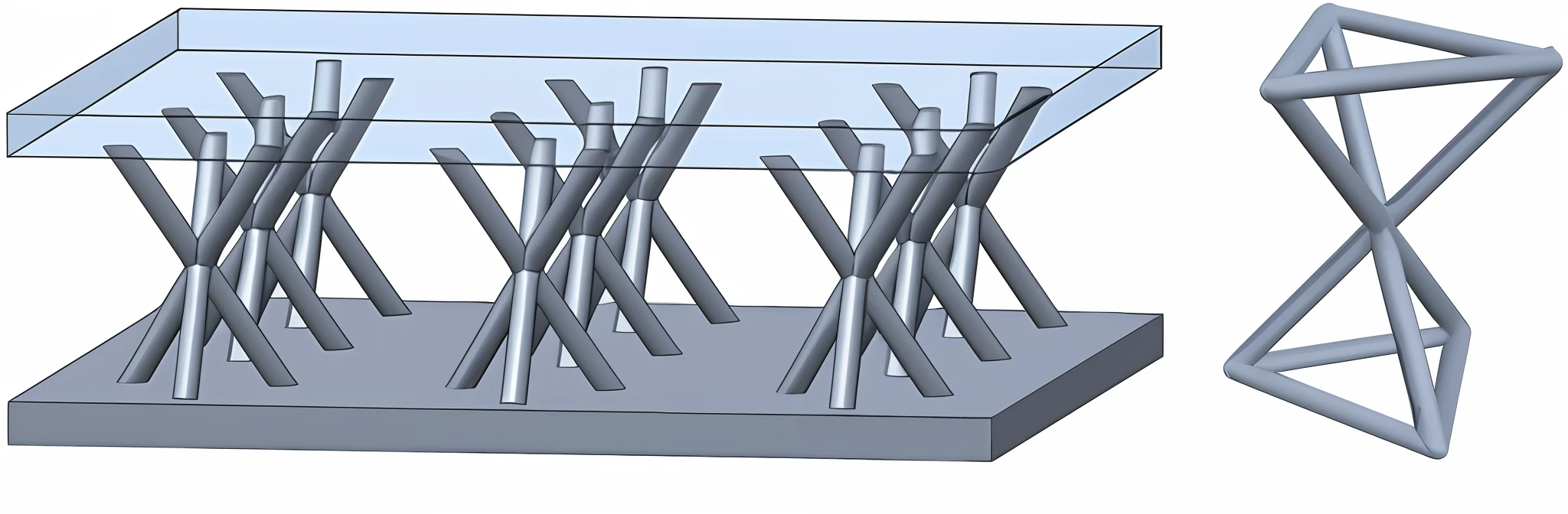 Close-up of a table with a bunch of iron bars, 3D structure, mechanical structure, mesh structure, detail structure, mechanically reinforced honeycomb, concept map, mechanical superstructure, truss building, perspective view, concept, parametric structure, concept image, concept illustration, alien structure, honeycomb structure, concept, pin joint, articulated joint, transparent steel structure, modified horizontal and longitudinal