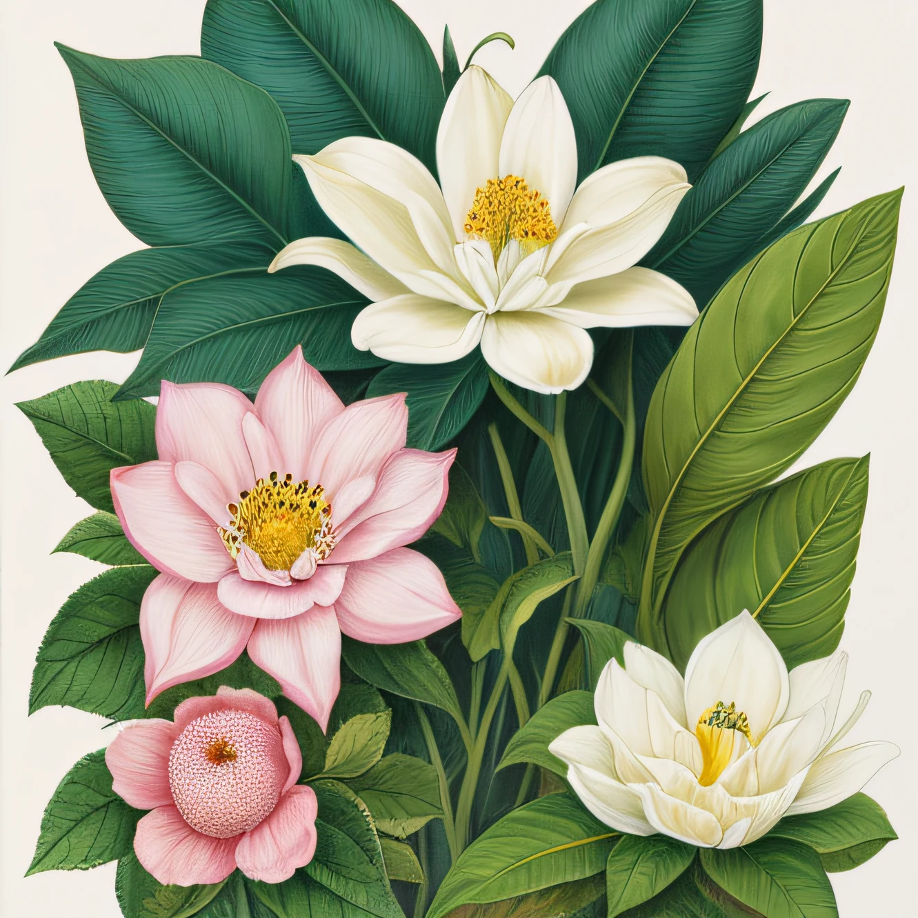 botanical illustration, white background, style of maria sibylla merian --auto --s2