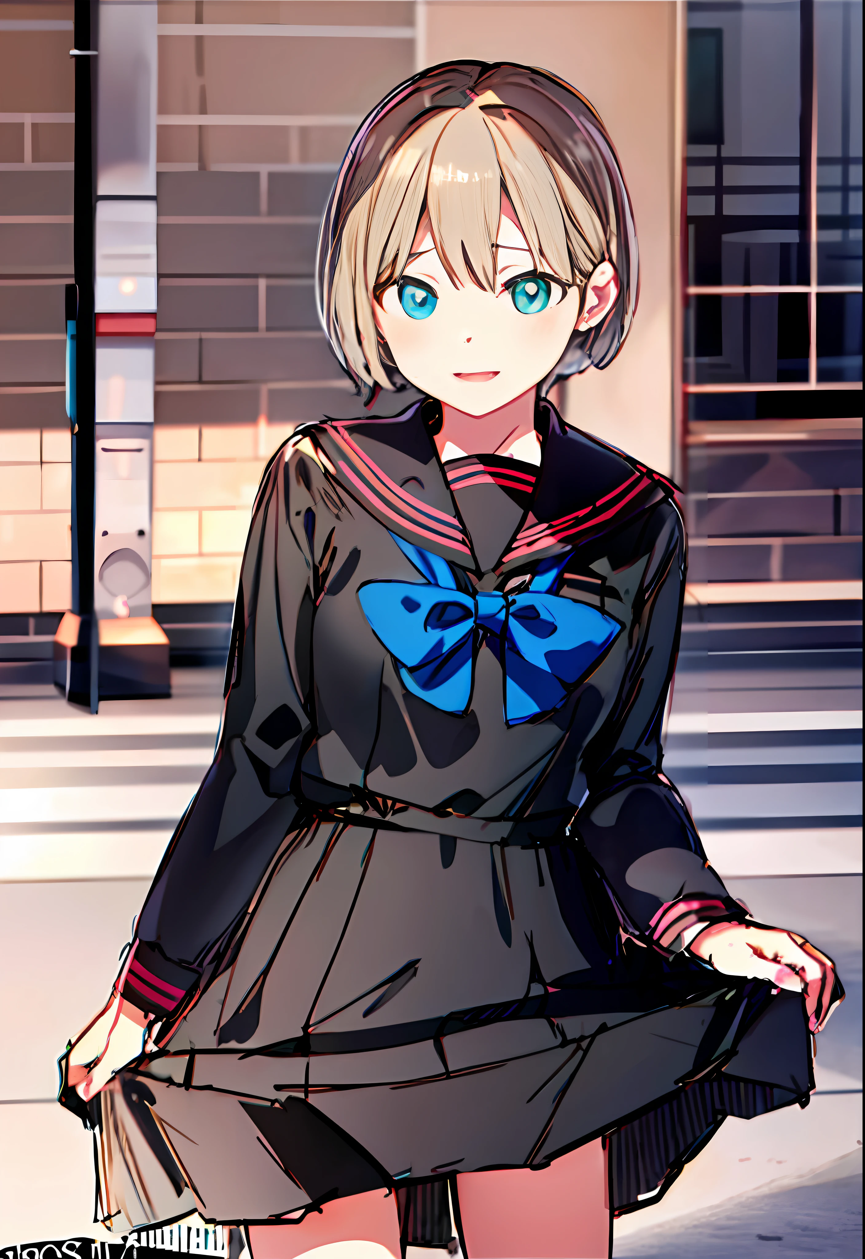 anime girl in a black dress with a blue bow, **** in dress, kantai collection style, anime girl wearing a black dress, anime visual of a cute girl, anime moe artstyle, made with anime painter studio, ****sh, jk uniform, a hyperrealistic schoolgirl, girls frontline style, an anime girl, cute anime girl, in an anime style