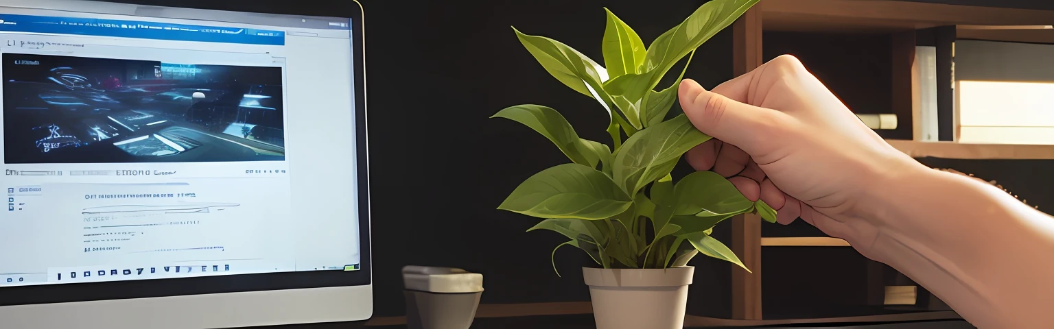information technology tech banner, discovering some hints and stuff, plant and nature too, magnifier investigator tools, detective work, mamoru oshii anime, surrealist style