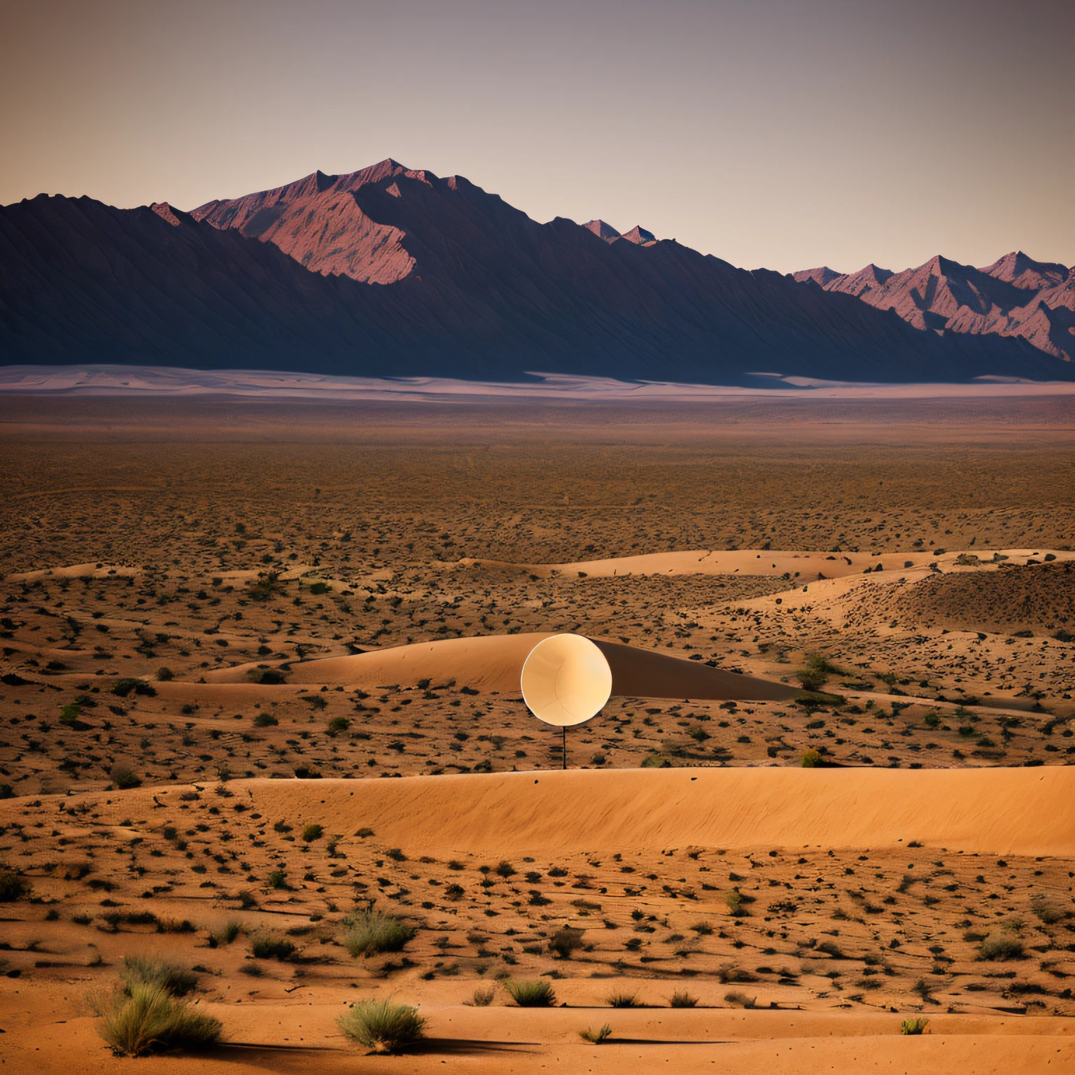 Desert telephoto lens realistic photography