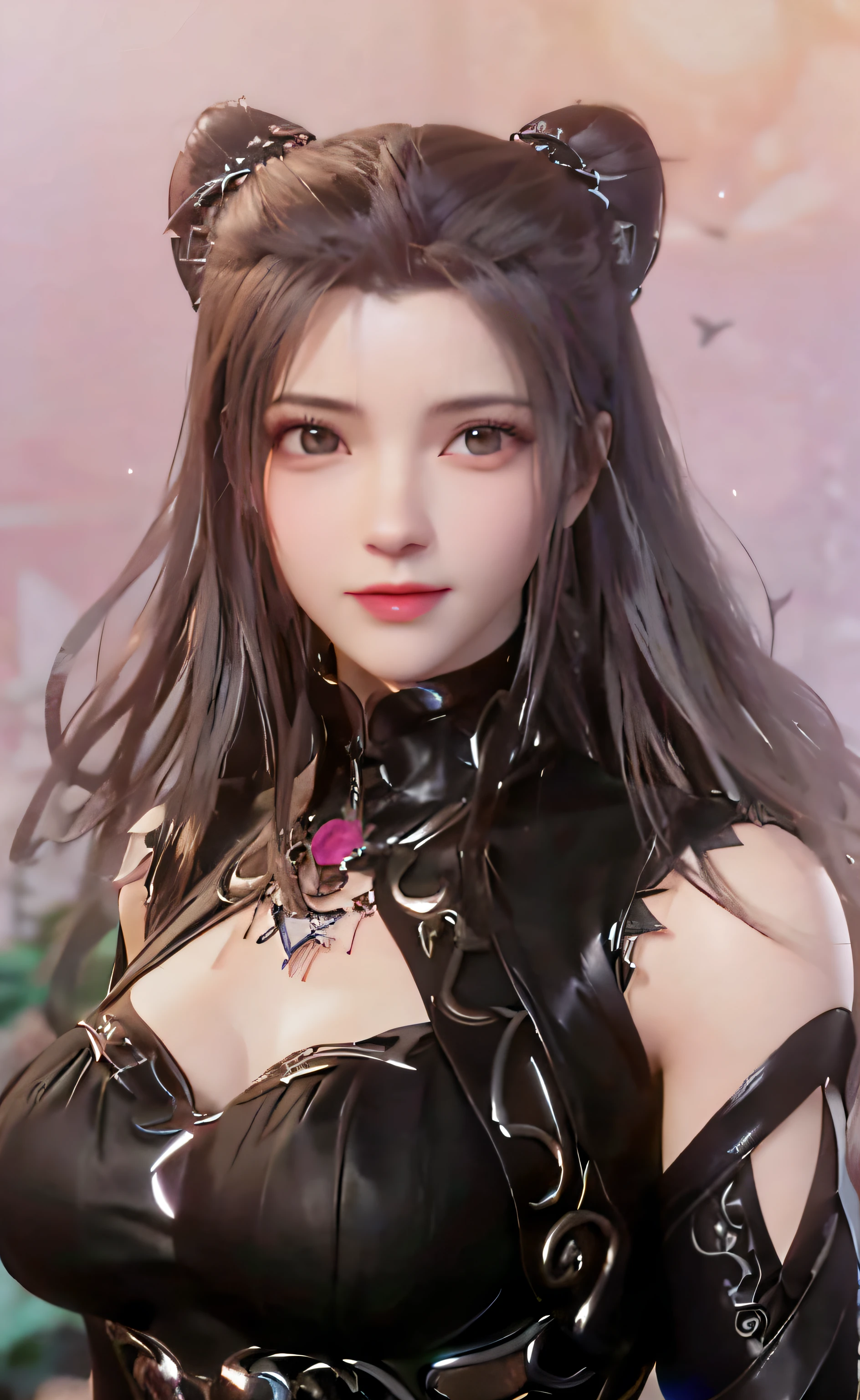 a close up of a woman in a black outfit posing for a picture, game cg, portrait knights of zodiac girl, portrait of tifa lockhart, full body xianxia, seductive tifa lockhart portrait, tifa lockhart with white hair, tifa lockhart, xianxia hero, tifa, tifa lockhart portrait, yun ling, tifa lockheart