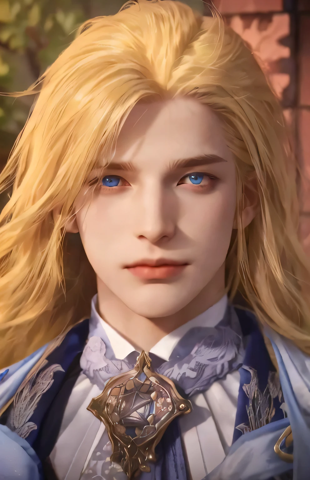 a close up of a person with blonde hair and blue eyes, final fantasy face, from final fantasy, style of final + fantasy + 1 5, johan liebert mixed with alucard, final fantasy character, beautiful androgynous prince, delicate androgynous prince, johan liebert mixed with dante, final fantasy style, from ff7, xqc