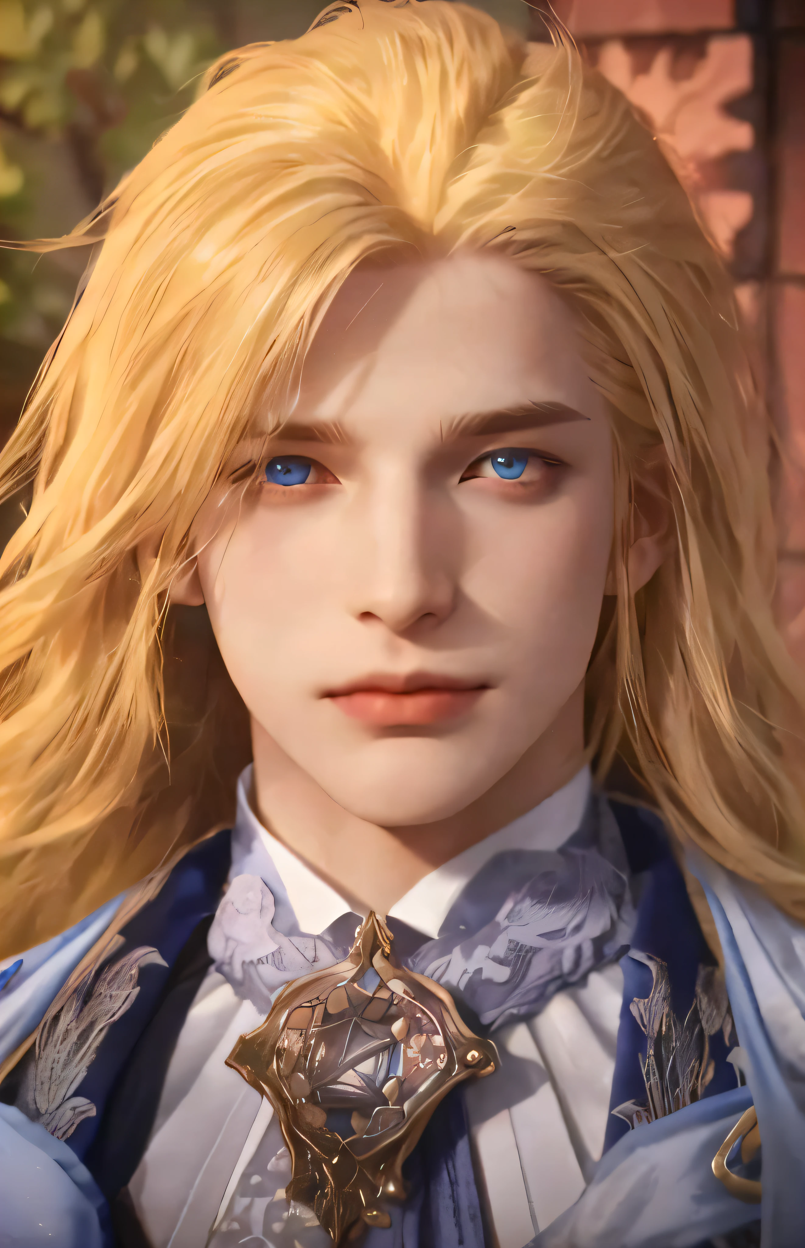 a close up of a person with blonde hair and blue eyes, final fantasy face, from final fantasy, style of final + fantasy + 1 5, johan liebert mixed with alucard, final fantasy character, beautiful androgynous prince, delicate androgynous prince, johan liebert mixed with dante, final fantasy style, from ff7, xqc