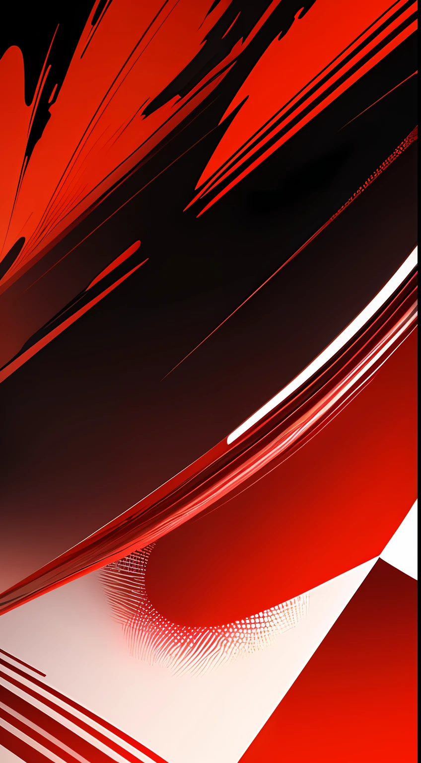 wallpaper with abstract graphics inspired by AC MILAN logo and colors red and black