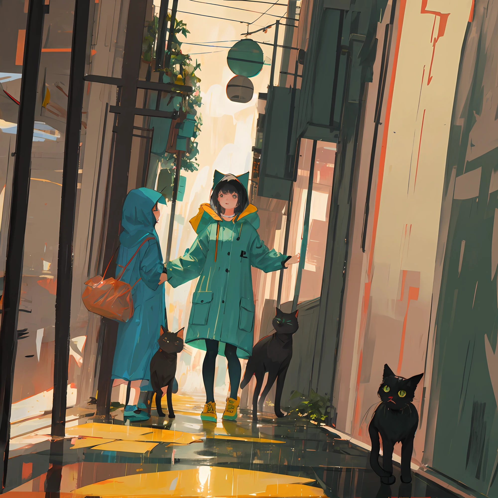 Raincoat, , cat