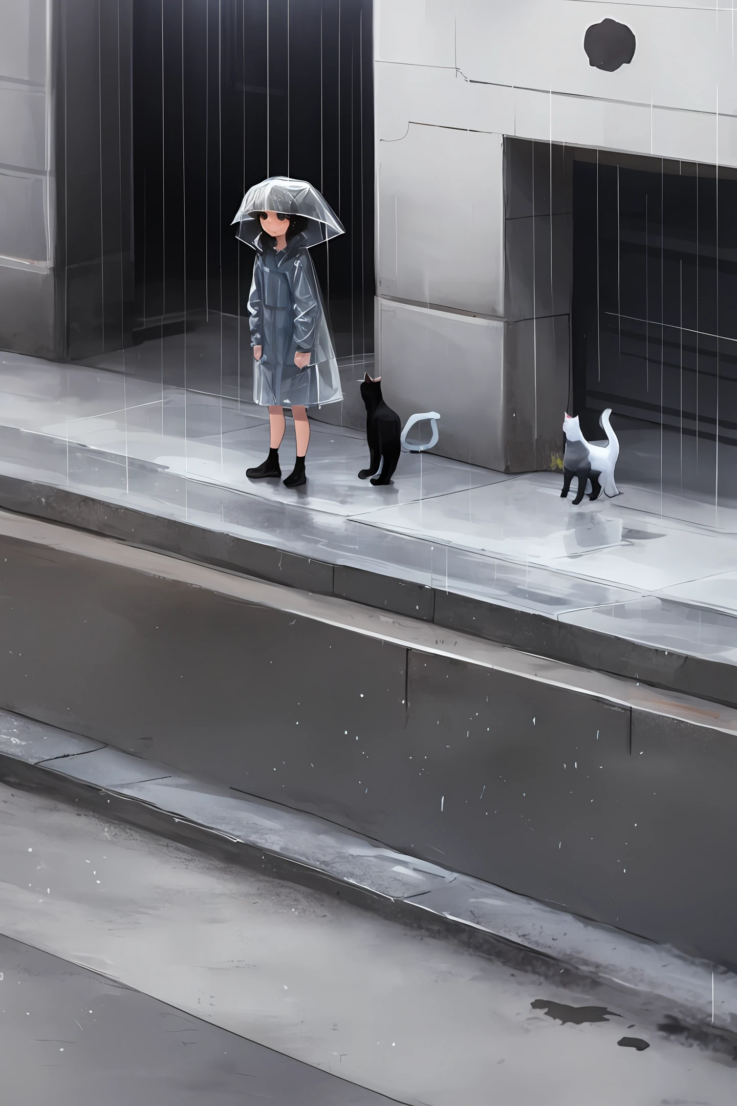 Raincoat, , cat