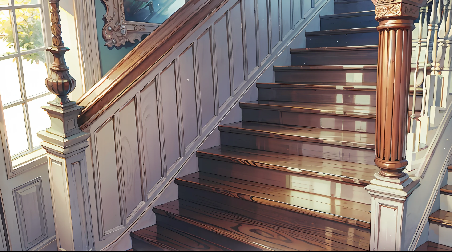 Stairs, interior.